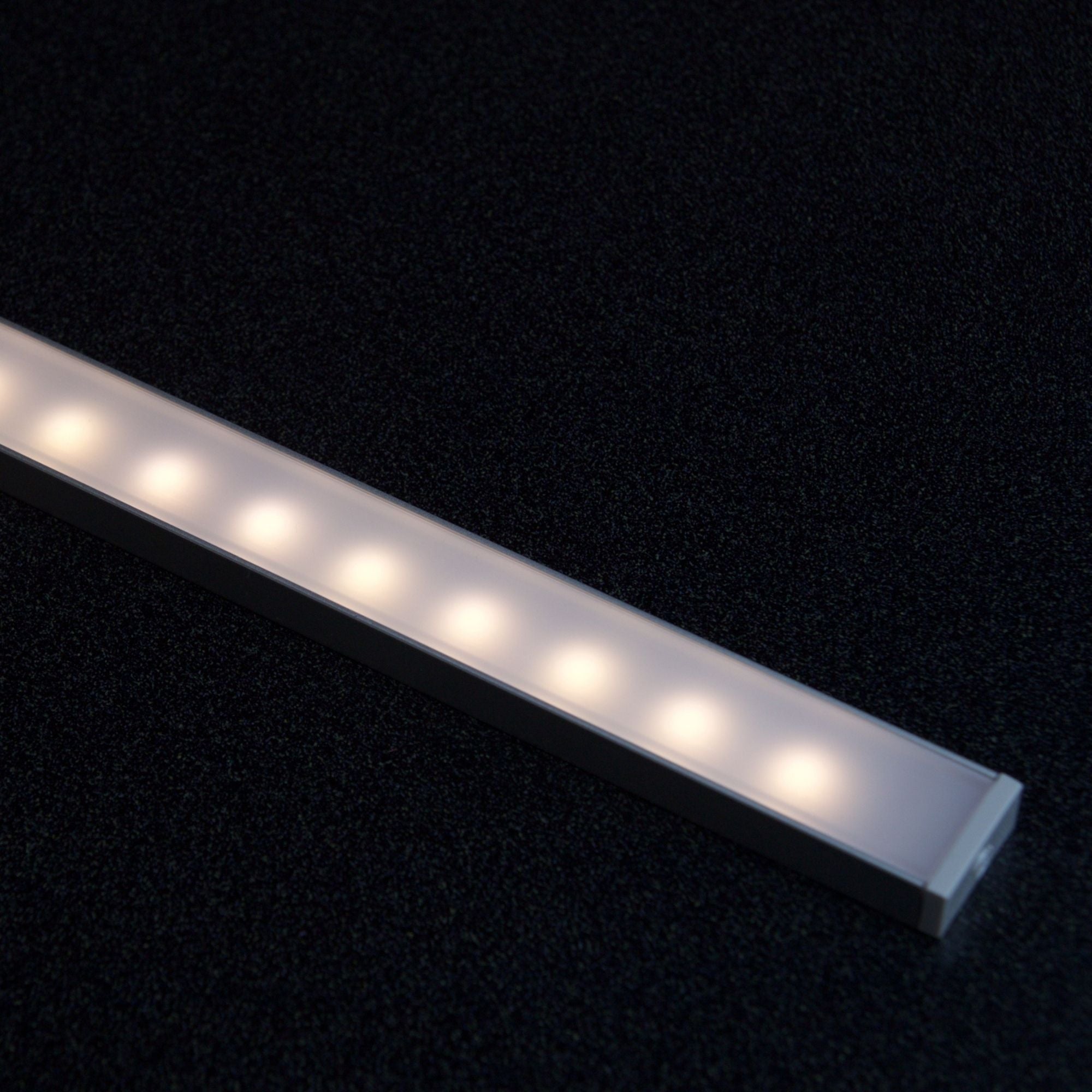 48 Slim Channel LED Light Bar with Frosted Lens - Black - Perfect for Off-Road Trucks, ATVs, and Marine Boats Lighting