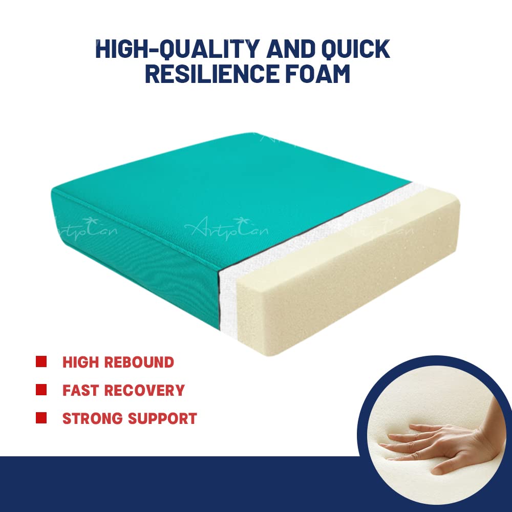 **ARTPLAN All-Weather Deep Seating Loveseat Cushions Set of 5 - Waterproof Outdoor Patio Furniture Cushions for Sofa, Chair & Sectional - Perfect for Backyard, Deck & Poolside Relaxation**