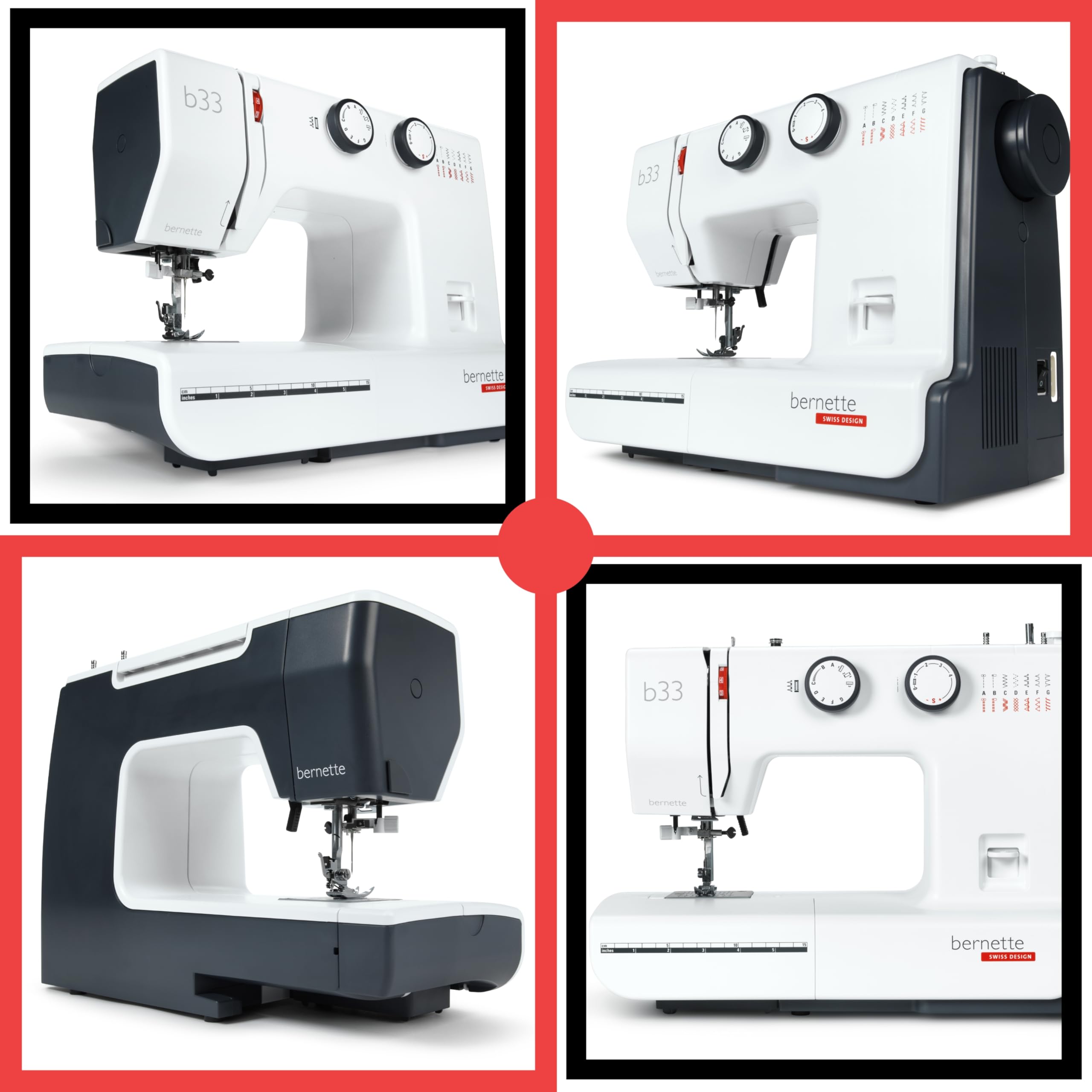 Bernette 33 Swiss Design Sewing Machine - Computerized Home & Professional Sewing for Quilting, Dressmaking & DIY Crafts