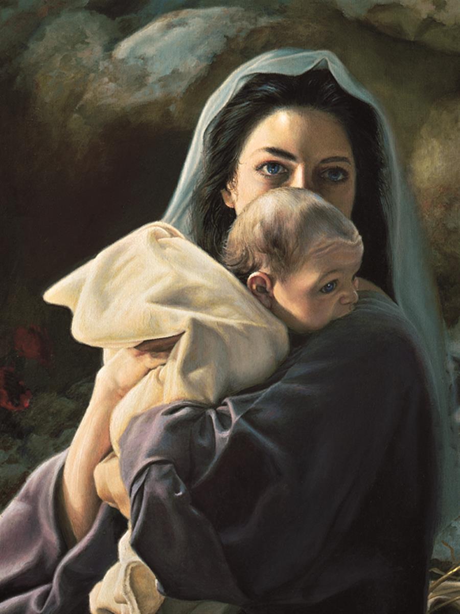 Be It Unto Me Religious Painting by Liz Lemon Swindle - Inspirational Christian Art for Home, Church & Office Decor