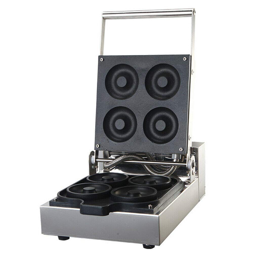 Commercial Nonstick Electric Doughnut Maker Machine - 110V 4-Grid Automatic Donut Baker for Restaurants, Bakeries & Home Use - Perfect for Breakfast, Snacks & Party Treats
