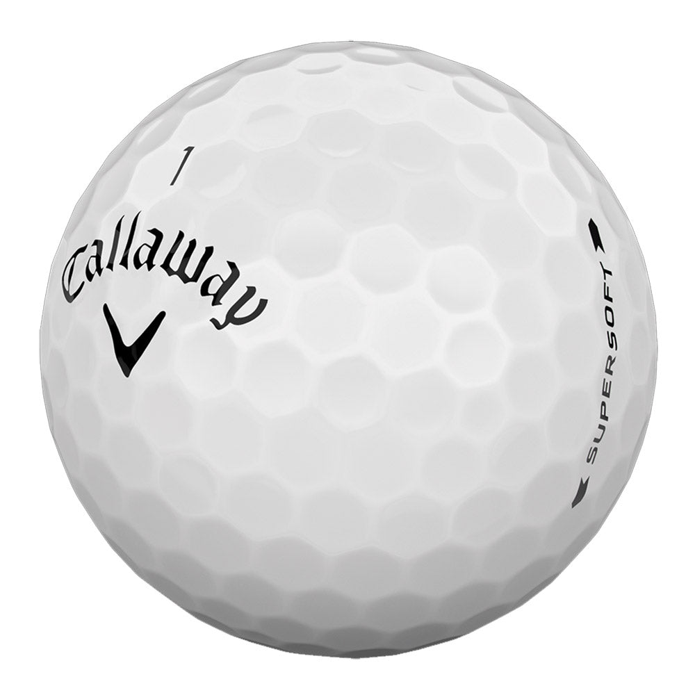Callaway Supersoft 19 White Golf Balls - Premium Low Compression Golf Balls for Distance & Accuracy | Perfect for Beginners & High Handicappers | Use on Fairways, Driving Range & Tournament Play