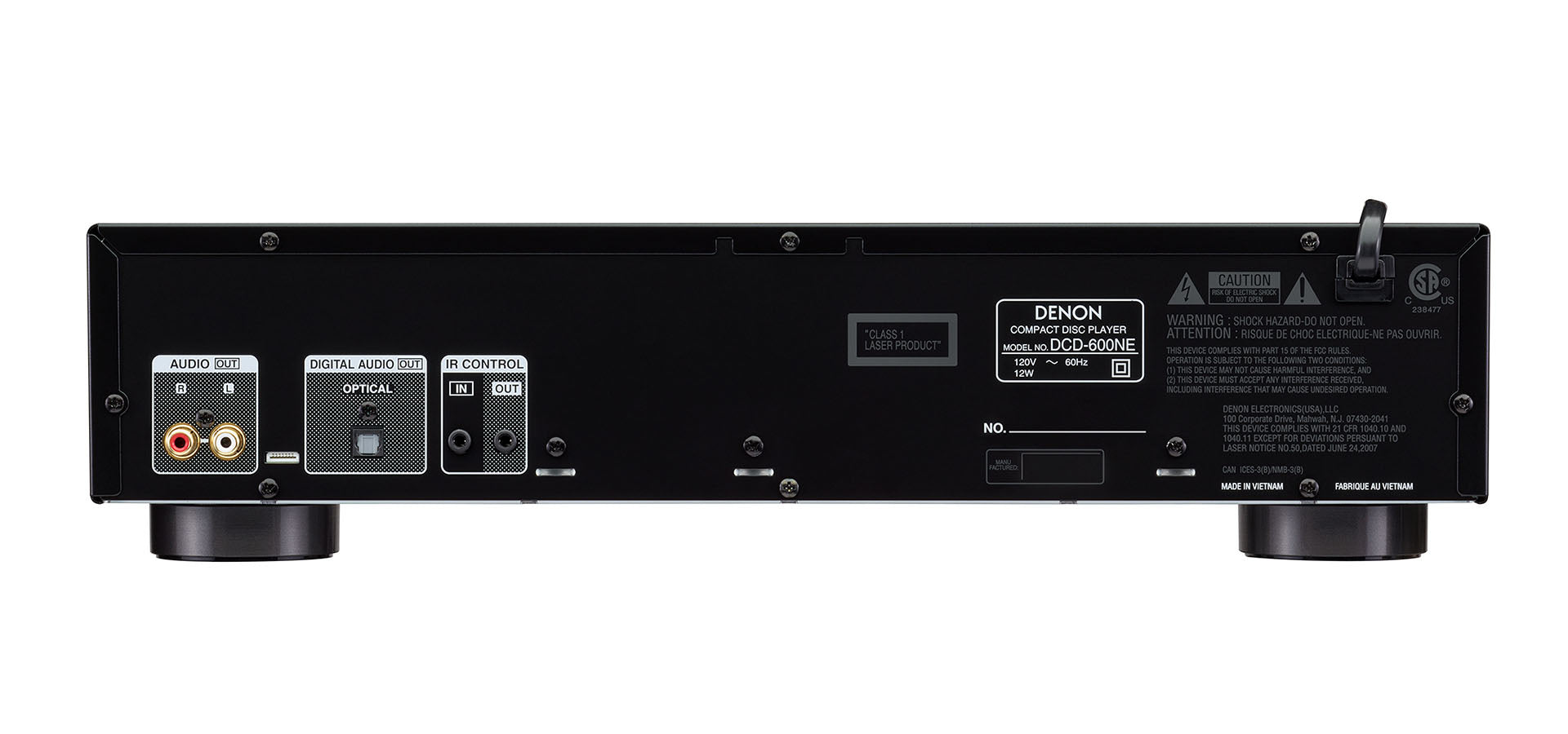 Denon DCD-600NE Premium CD Player with AL32 Processing Plus - High-Fidelity Audio for Home Theater & Music Listening