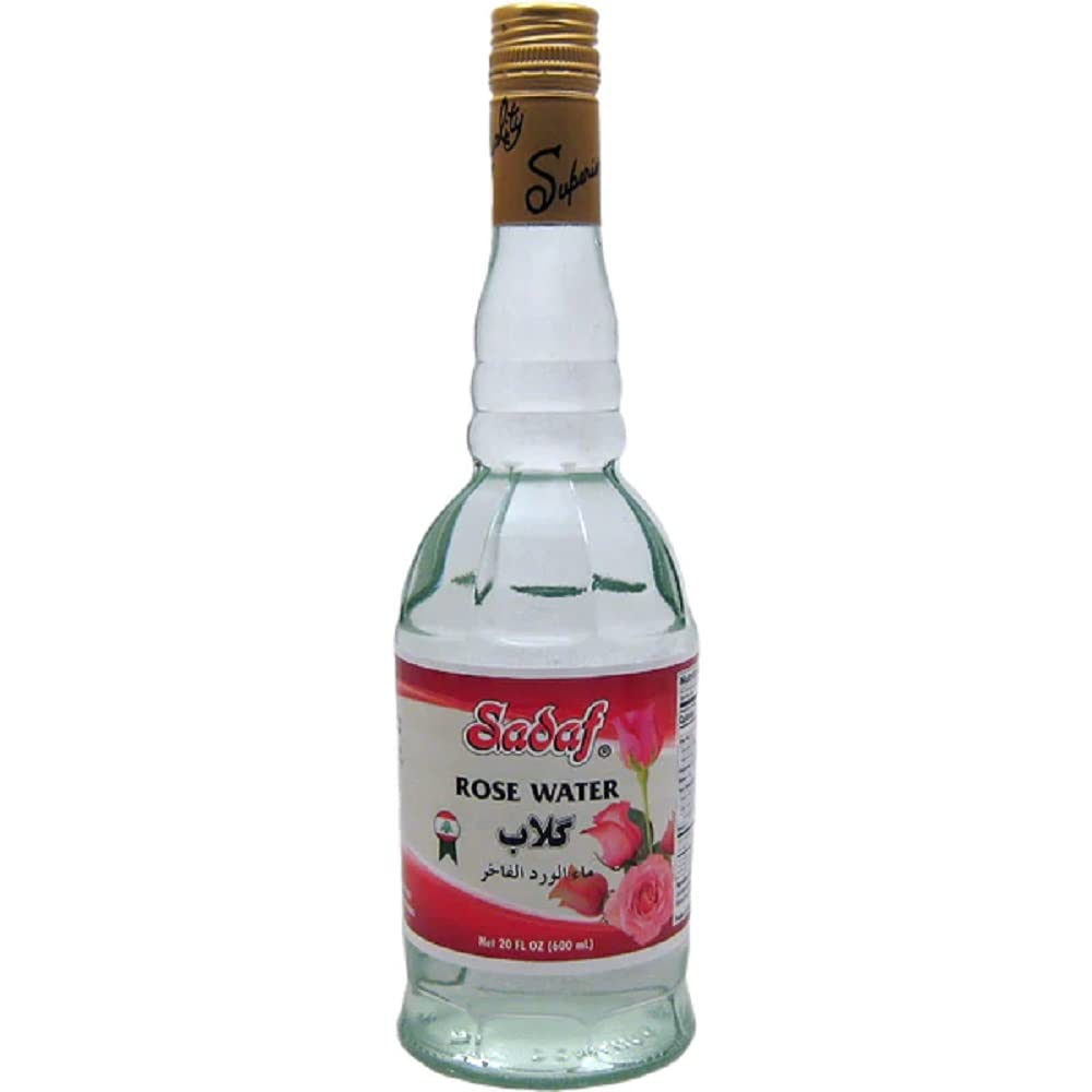 **Premium Sadaf Rose Water 20 oz - 100% Natural Food Grade Culinary Rosewater for Baking, Cooking, Cocktails & Persian Desserts - Floral Flavor Enhancer for Middle Eastern Cuisine, Baklava & Rice Pudding - Vegan & Gluten-Free - Ideal for DIY Beauty, Skincare & Face Mists - Product of Lebanon - Perfect for Home Chefs, Mixologists & Self-Care - Great for Hydrating Skin, Aromatherapy & Enhancing Desserts - Use in Baking, Cocktails, Skincare & Aromatherapy**