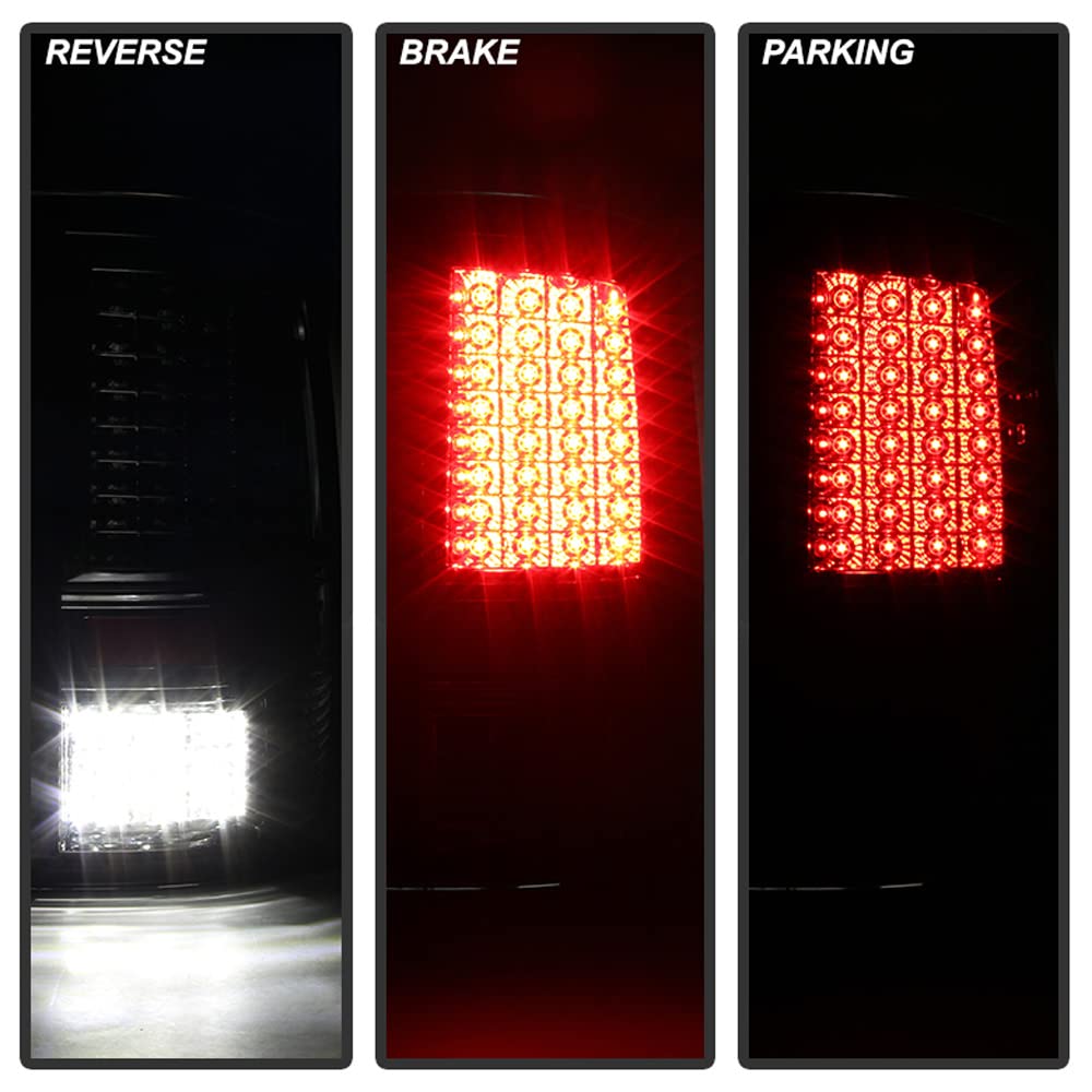 ACANII LED Tail Lights Brake Lamps for 2009-2018 Dodge Ram 1500 2500 3500 - Smoked Black Housing, Plug & Play Installation - Perfect for Off-Roading, Night Driving & Custom Truck Upgrades
