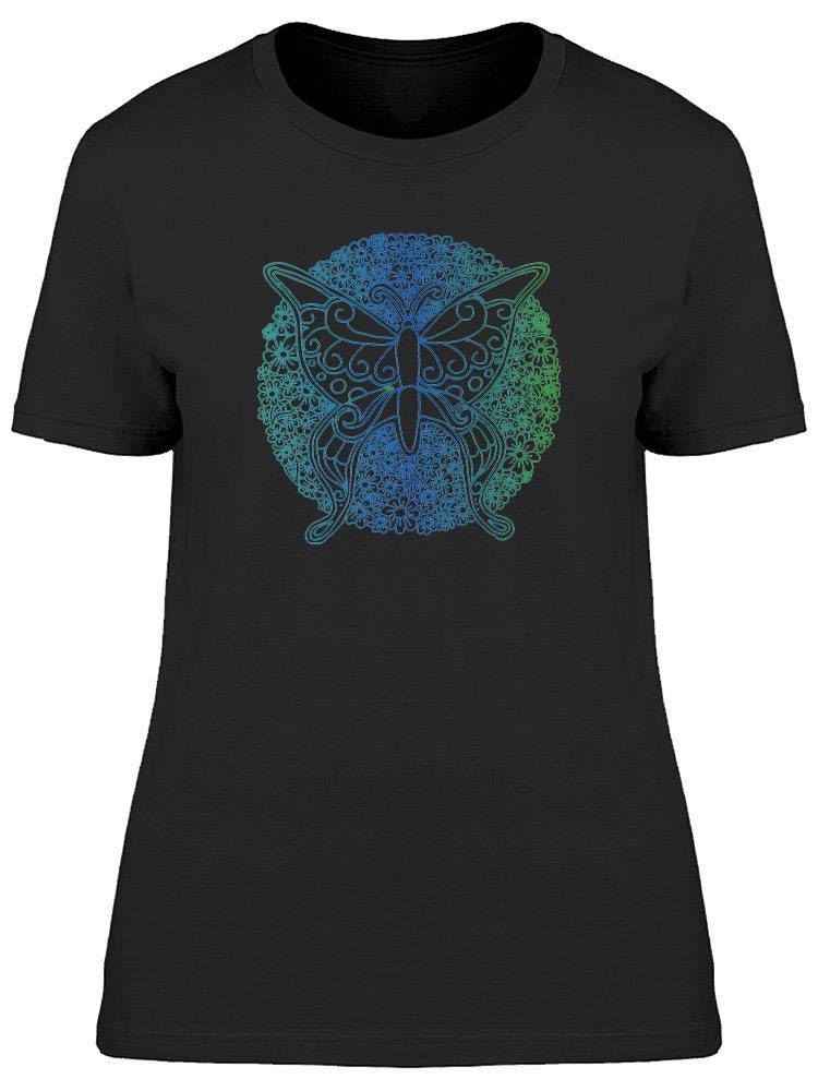 Hand Drawn Butterfly Graphic T-Shirt for Women - Soft Cotton Casual Tee for Everyday Wear, Street Style & Summer Outfits