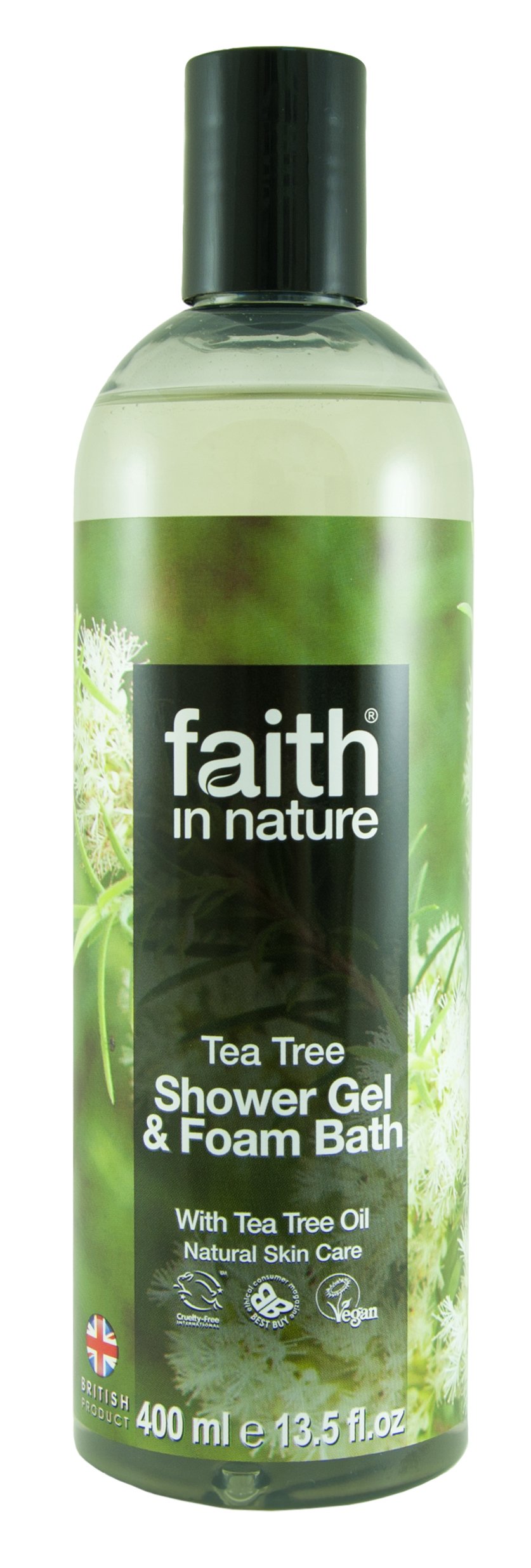 Natural Tea Tree Shower Gel & Foam Bath for Acne-Prone Skin | Refreshing Body Wash with Antibacterial Properties | Perfect for Daily Cleansing & Relaxing Bath Time