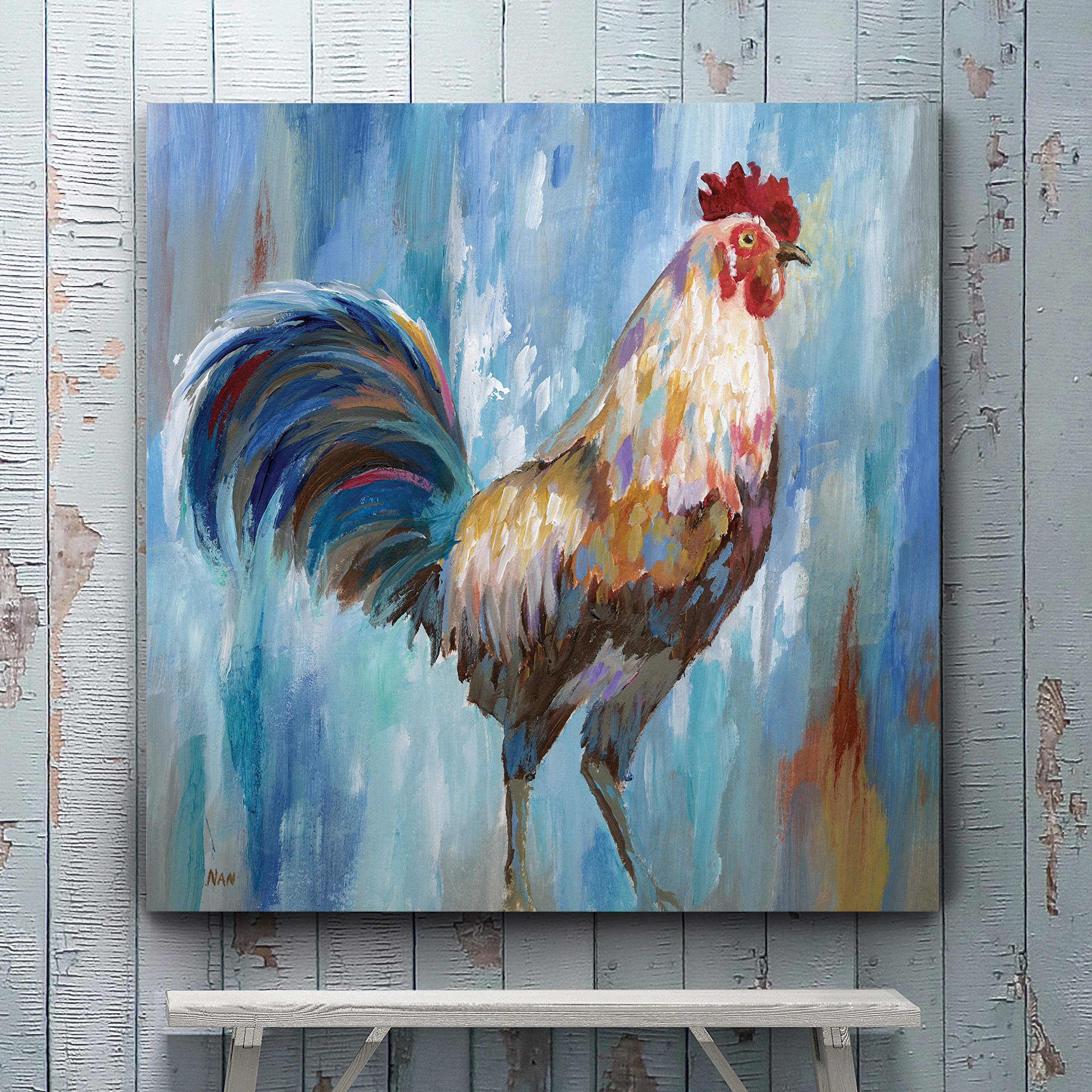 Struttin' Stuff Modern Canvas Wall Art - Stretched Gallery Wrapped Painting for Living Room, Bedroom & Office Décor | Abstract Contemporary Home Decor