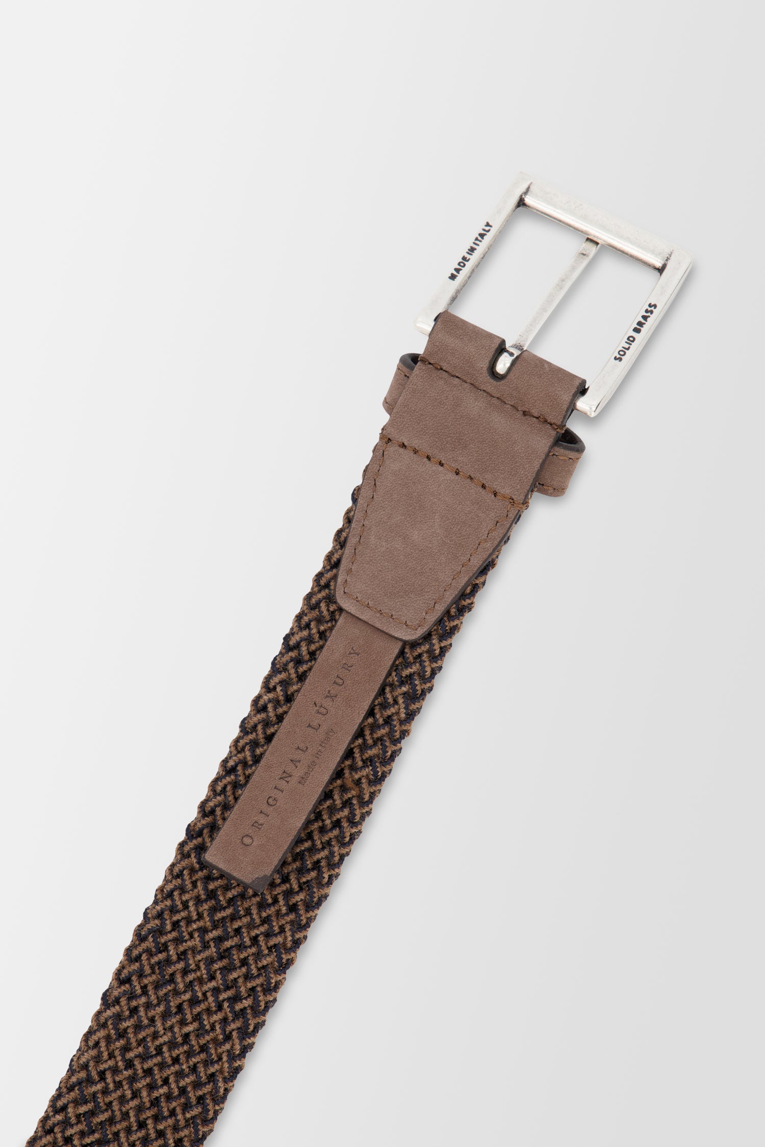 Premium Genuine Leather Trento Belt for Men - Classic Brown Dress Belt for Business & Formal Wear - Adjustable & Stylish Accessory for Suits, Pants & Office Attire