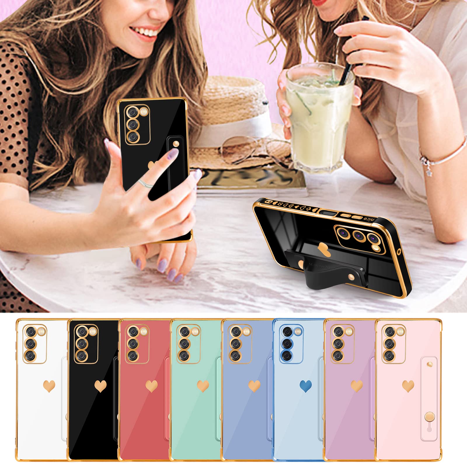 Cute Heart Design Samsung Galaxy A03S Phone Case 6.5