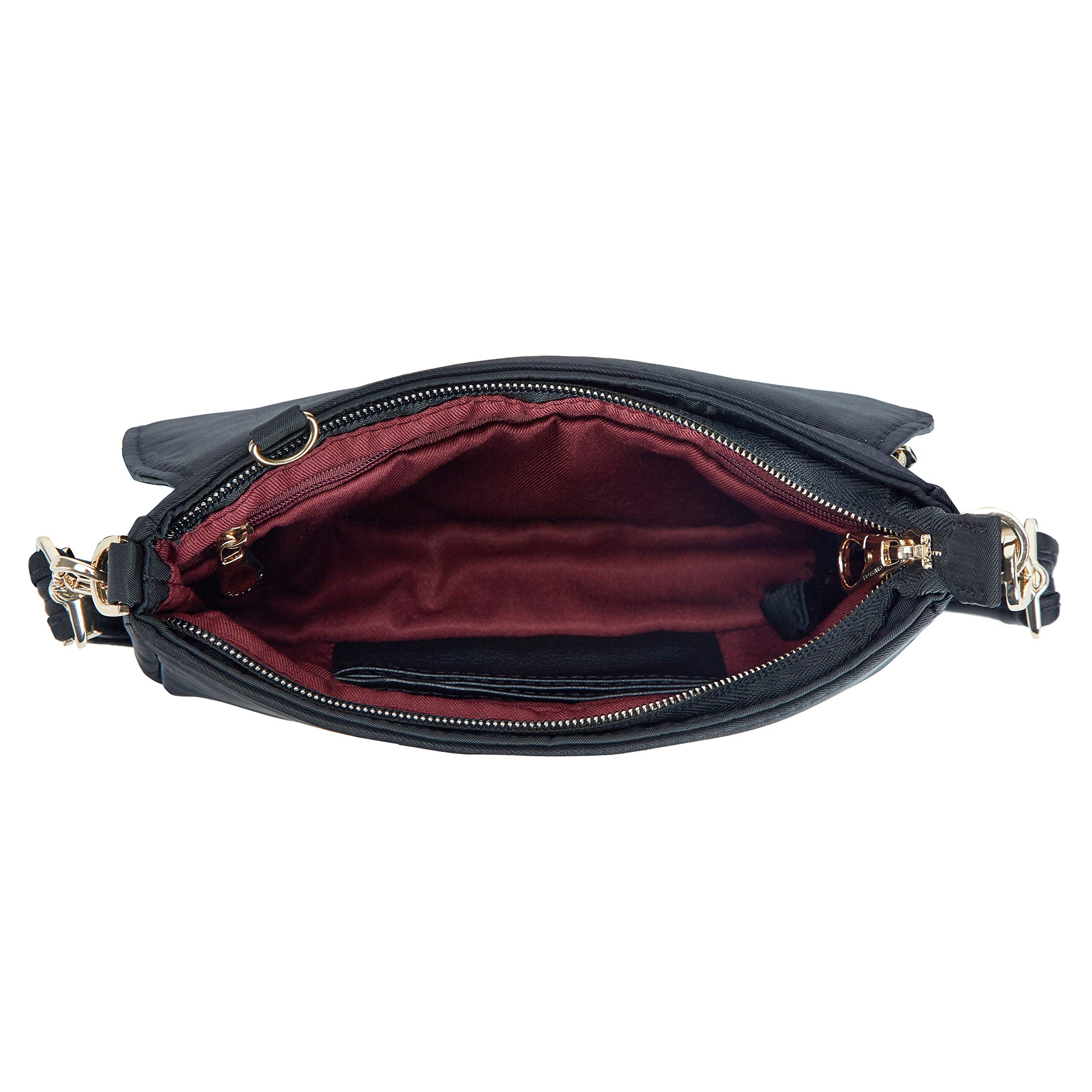 Travelon Anti-Theft Addison Convertible Crossbody Belt Bag for Women - Secure RFID Blocking Purse for Travel, Commuting & Daily Use