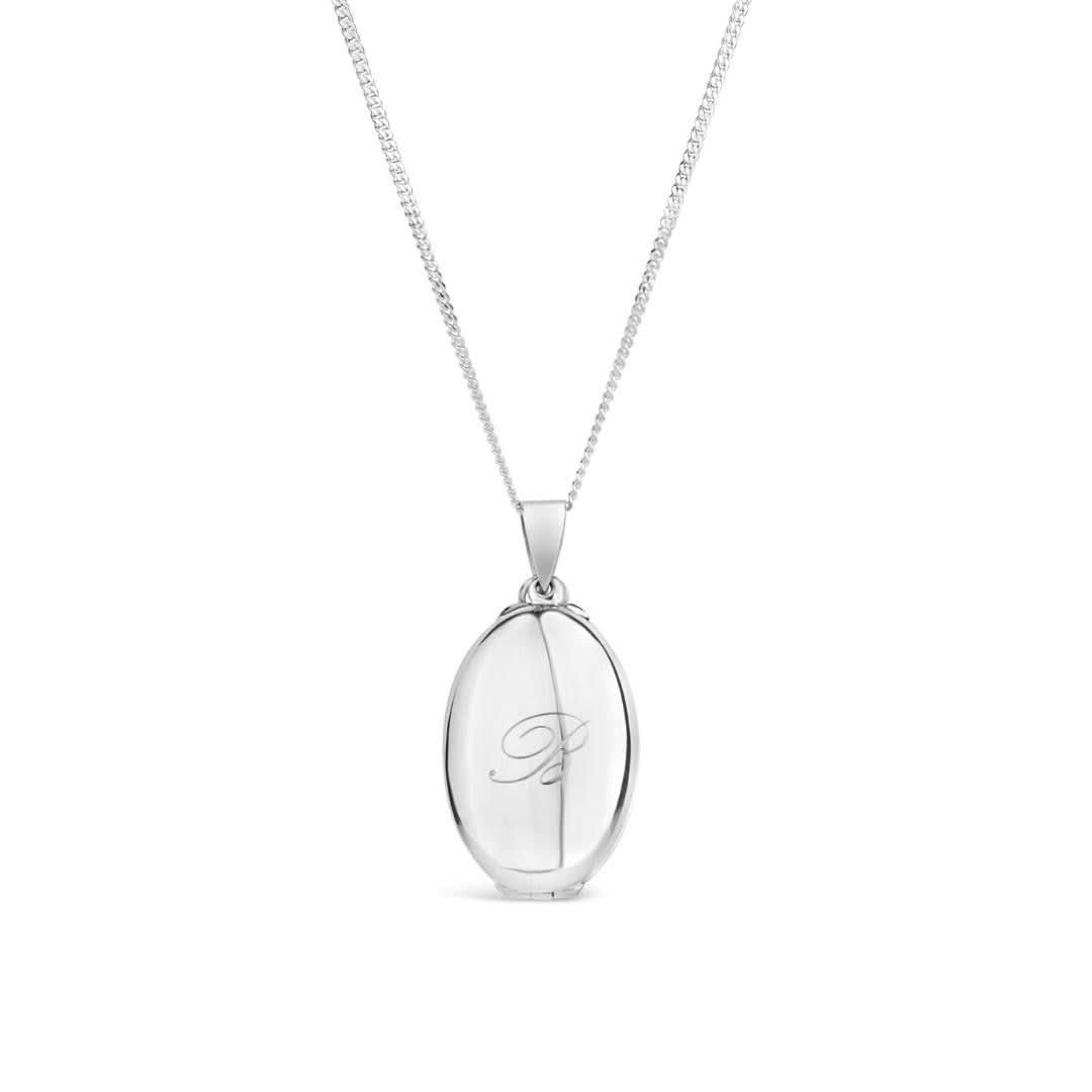 Silver & Gold Oval Butterfly Photo Locket Necklace - Holds 4 Pictures - Perfect for Valentine's Day, Anniversary & Mother's Day Gifts