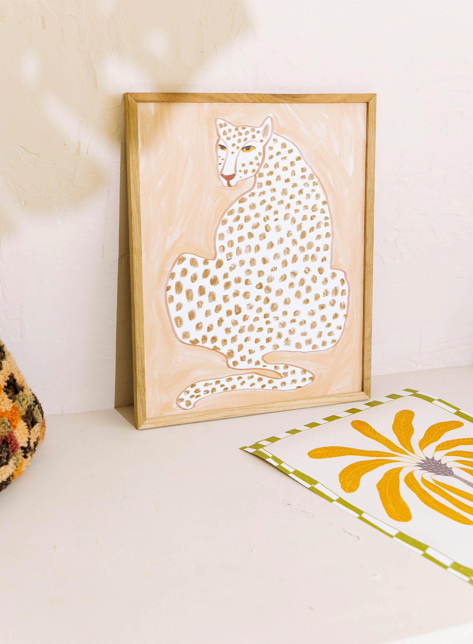 Cheeky Cheetah Wall Art Poster - Vibrant Animal Print Decor for Living Room, Bedroom & Office - Perfect for Home & Office Decor