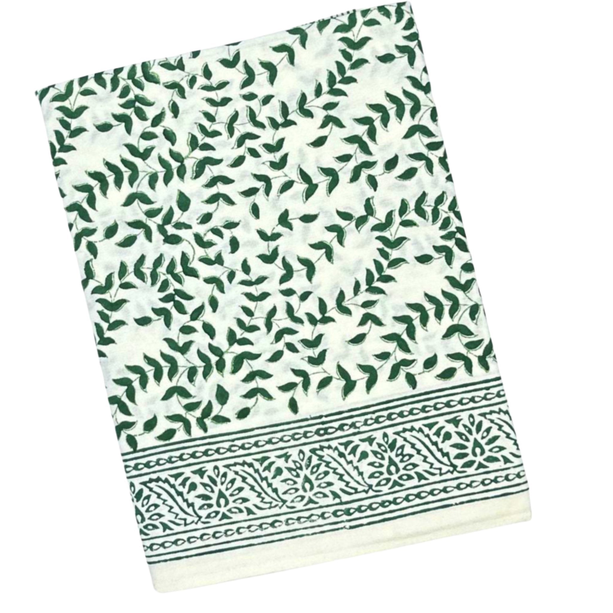 Elegant Dark Green Leaves Tablecloth - Waterproof & Washable Dining Table Cover for Indoor/Outdoor Parties, Picnics, and Home Decor