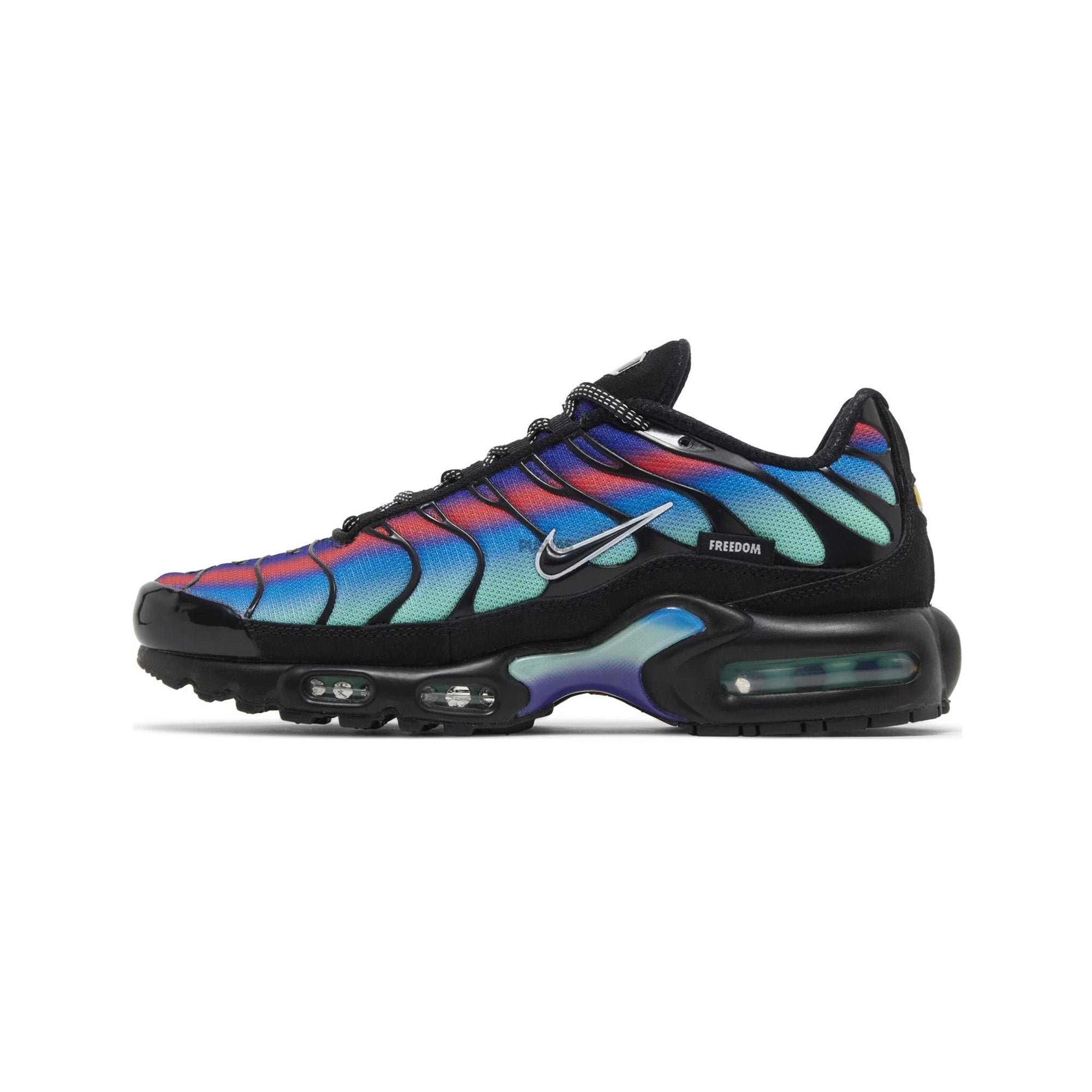 Nike Air Max Plus TN 'Unity Berlin' Men's Running Shoes - Black, Blue, Red (2022 Release) | Comfortable Cushioned Sneakers for Gym, Jogging & Streetwear Fashion