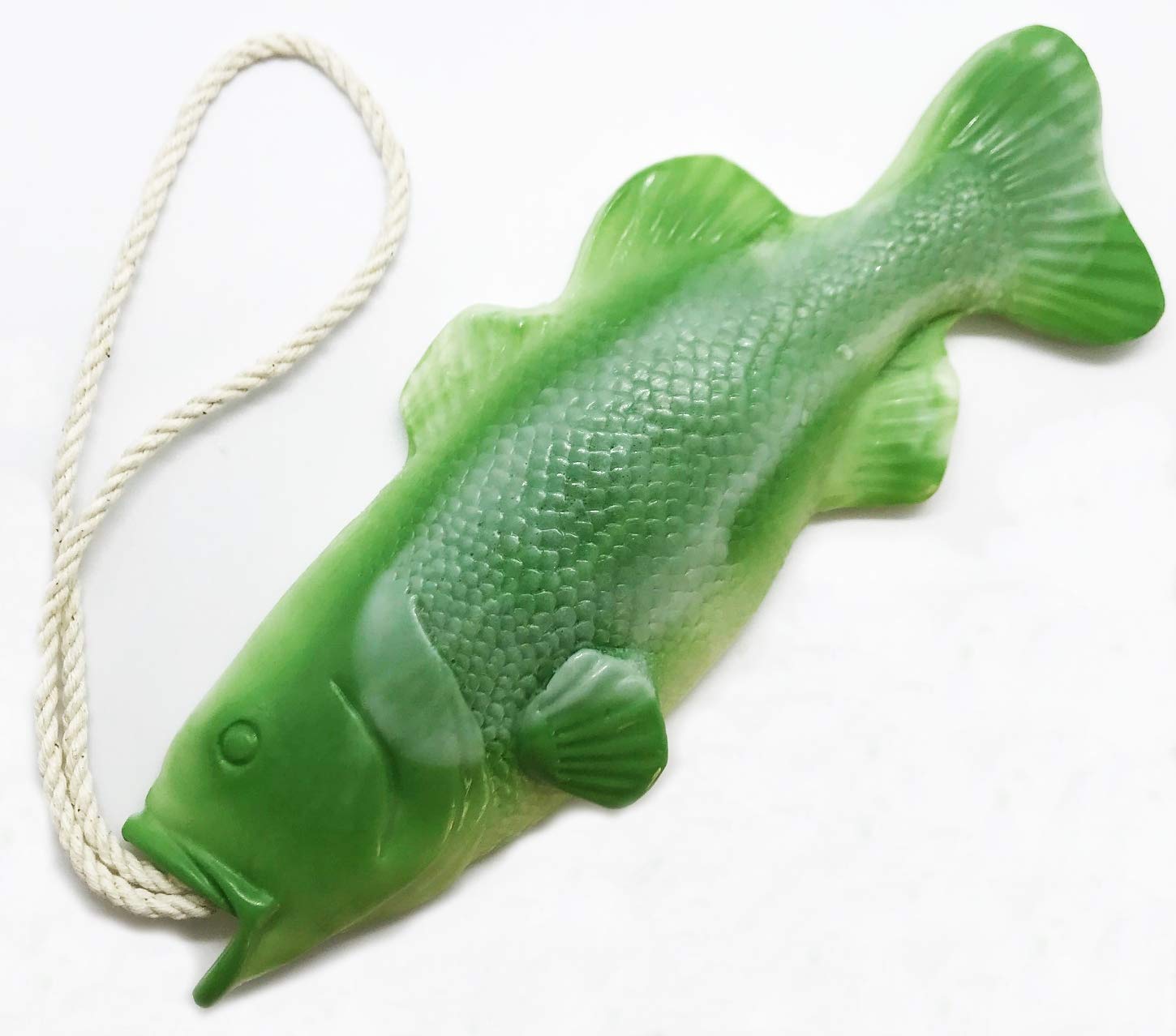 Bass Soap on a Rope - Natural Hand Soap for Men & Women - Funny Fishing Gifts for Dad, Husband & Anglers - Perfect for Father's Day, Birthday & Mother's Day - Great for Bathroom, Boat & Outdoor Adventures