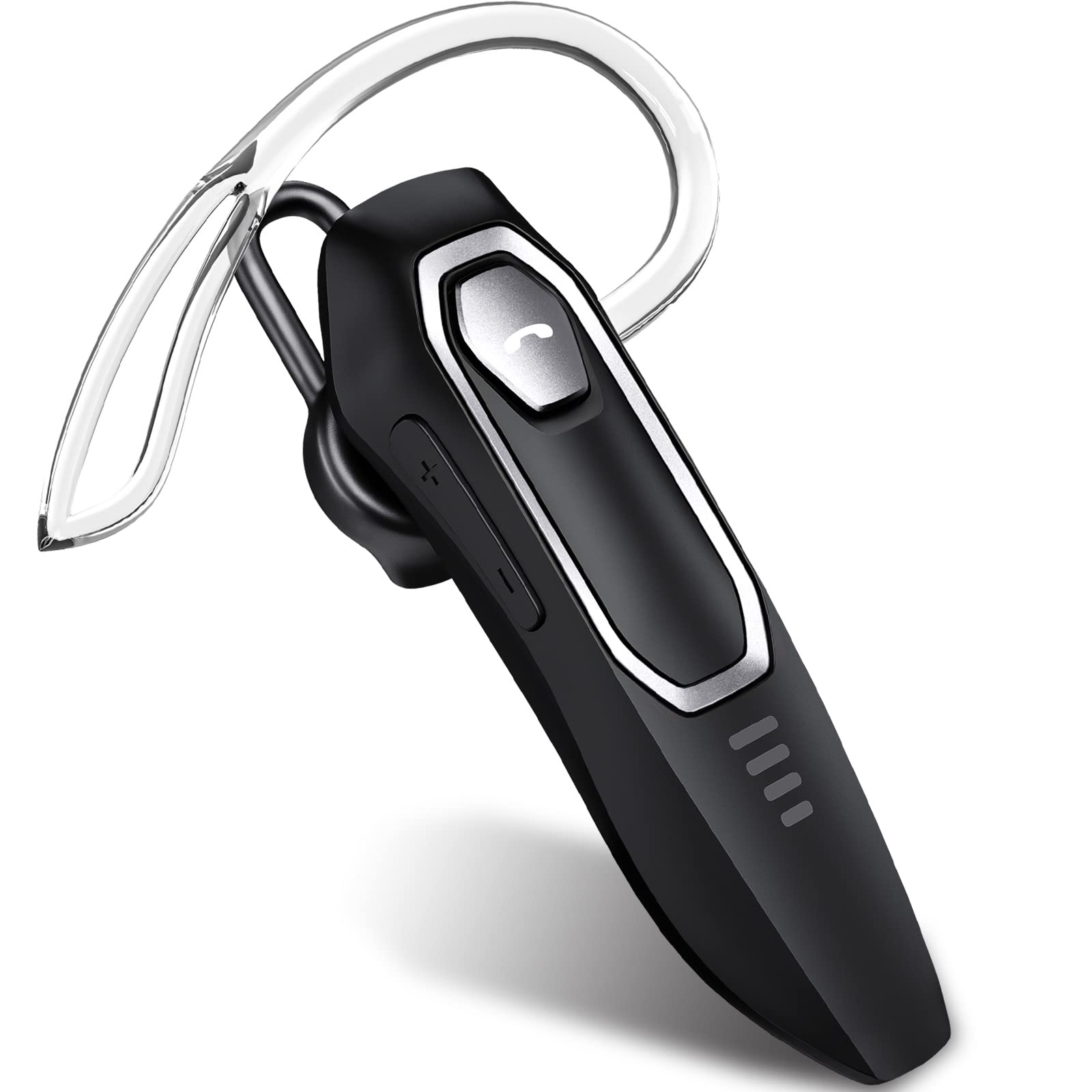 Micool Trucker Bluetooth Headset with Noise Cancelling - 30 Hours Talk Time, Wireless Hands-Free Earpiece for iPhone & Android - Perfect for Truck Drivers, Call Centers & Office Workers