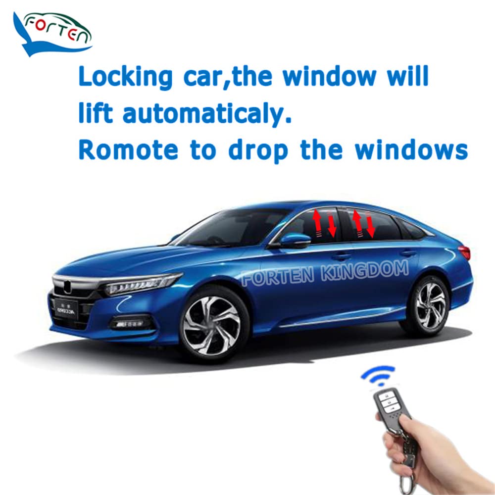 Honda Accord 2018-2023 Car Window & Mirror Control Module Kit - Auto Window Lift, Side Mirror Fold, Sunroof Closer, Speed Door Lock System | Perfect for Daily Commute & Road Trips