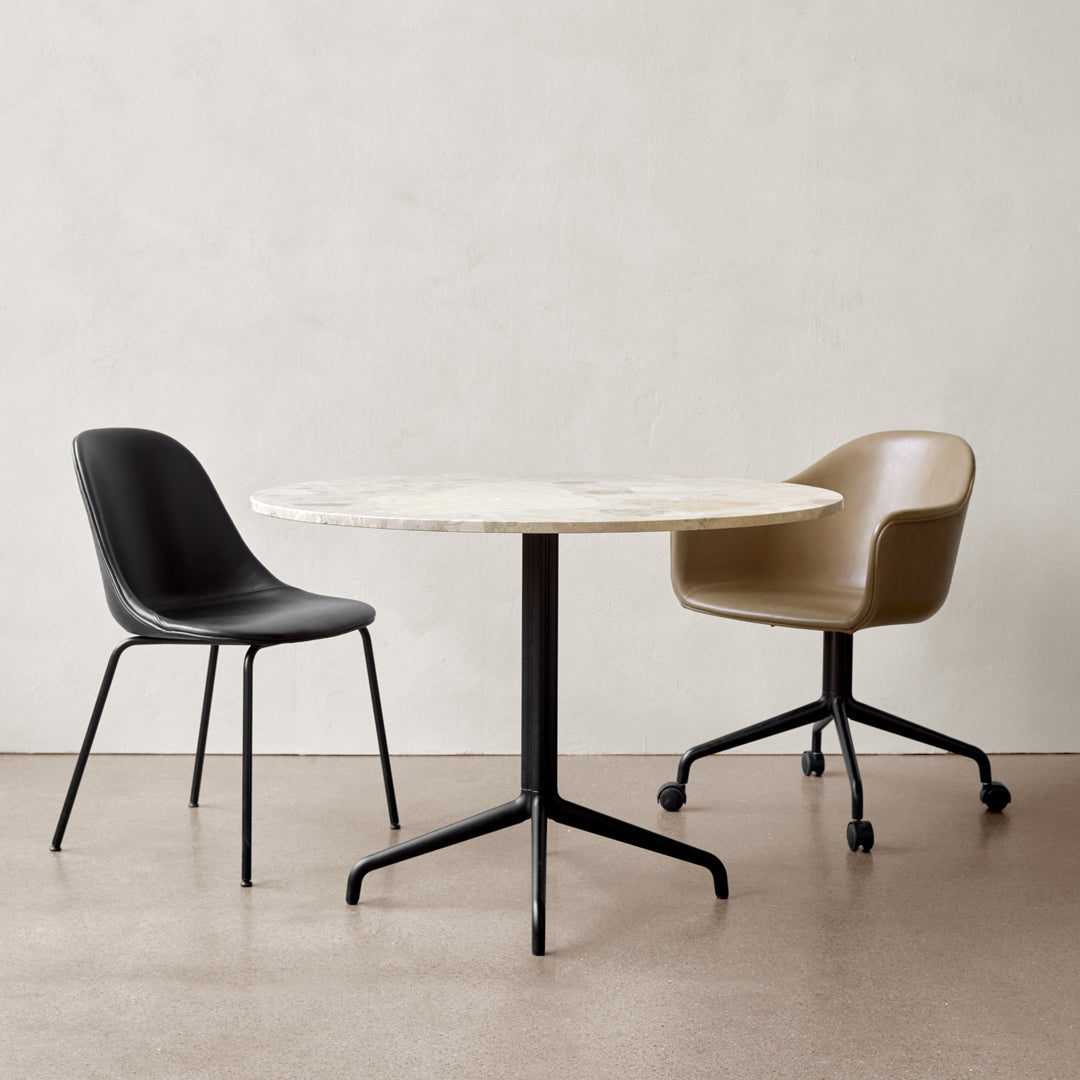 Premium Harbour Column Round Dining Table with Star Base - Perfect for Modern Kitchens, Dining Rooms & Open-Plan Living Spaces