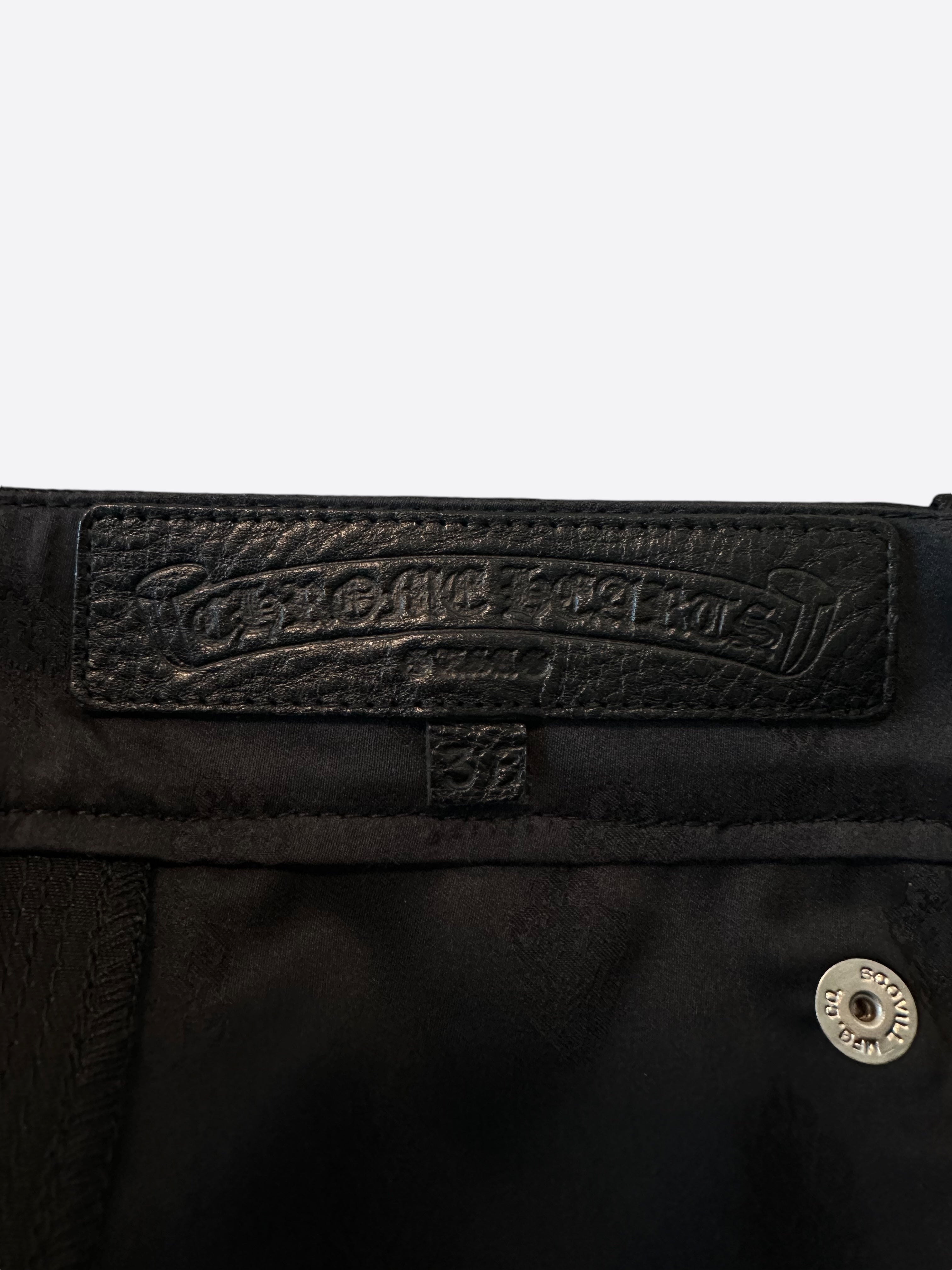 Chrome Hearts Black Carpenter Shorts for Men - Stylish & Durable Workwear Shorts for Construction, Outdoor & Casual Wear