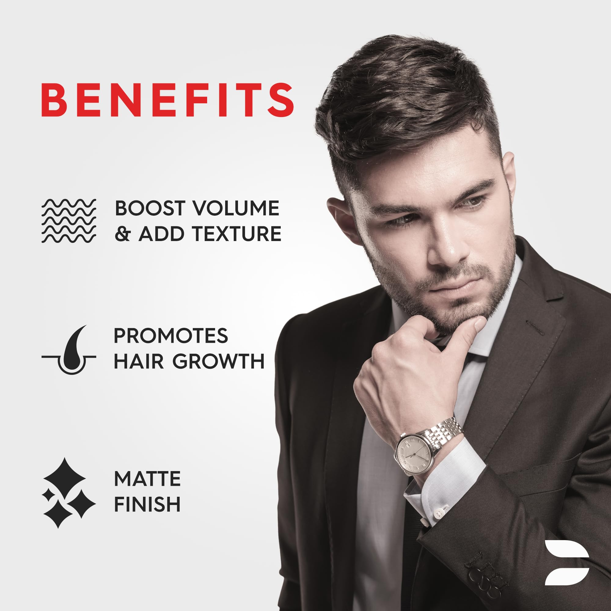 Men's Hair Clay - Scented Medium Strong Hold Matte Finish Styling Clay (2 Oz) | Shine-Free, Travel-Size with Premium Ingredients | Perfect for Daily Styling, Work & Special Occasions