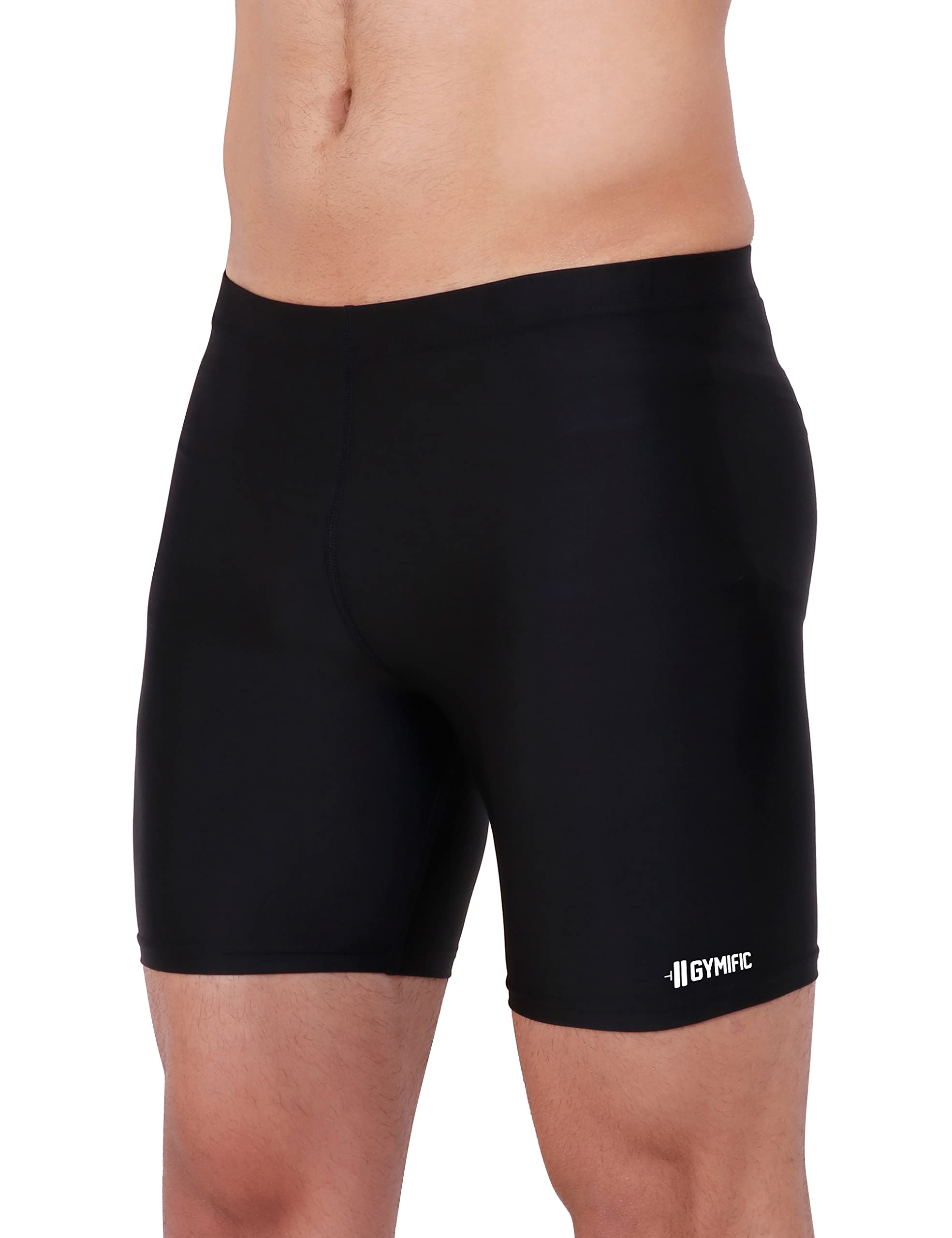 GYMIFIC Men's Compression Shorts - Workout & Running Tights for Training, Athletics & Sports | Moisture-Wicking Performance Shorts for Gym, Jogging & Active Lifestyle