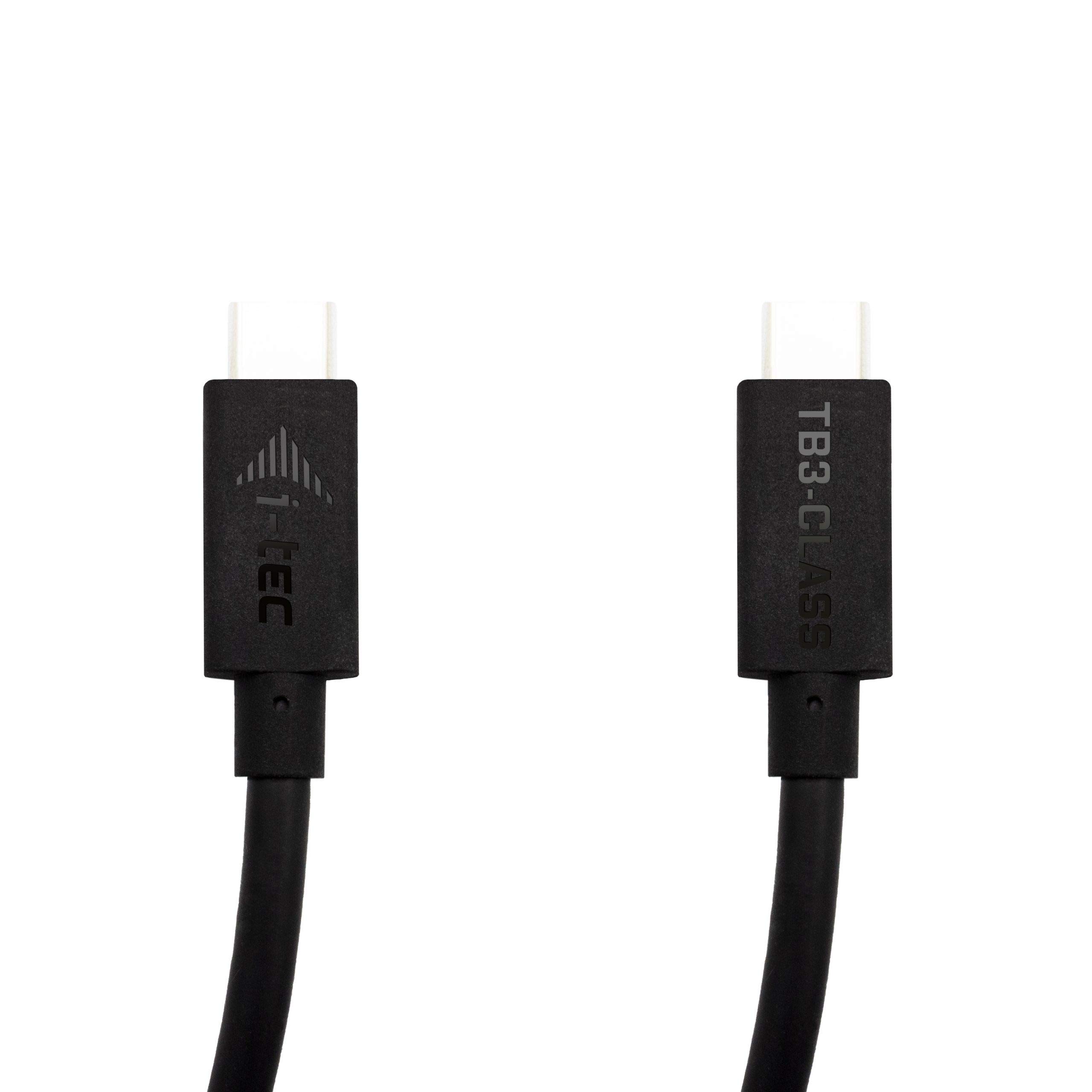 i-tec Thunderbolt 3 USB-C Cable 150cm (5ft) - 40Gbps High-Speed Data Transfer, 100W Power Delivery, 4K/8K Video Support - Compatible with MacBook Pro, Dell XPS, iPad Pro & More - Perfect for Gaming, Video Editing & Fast Charging