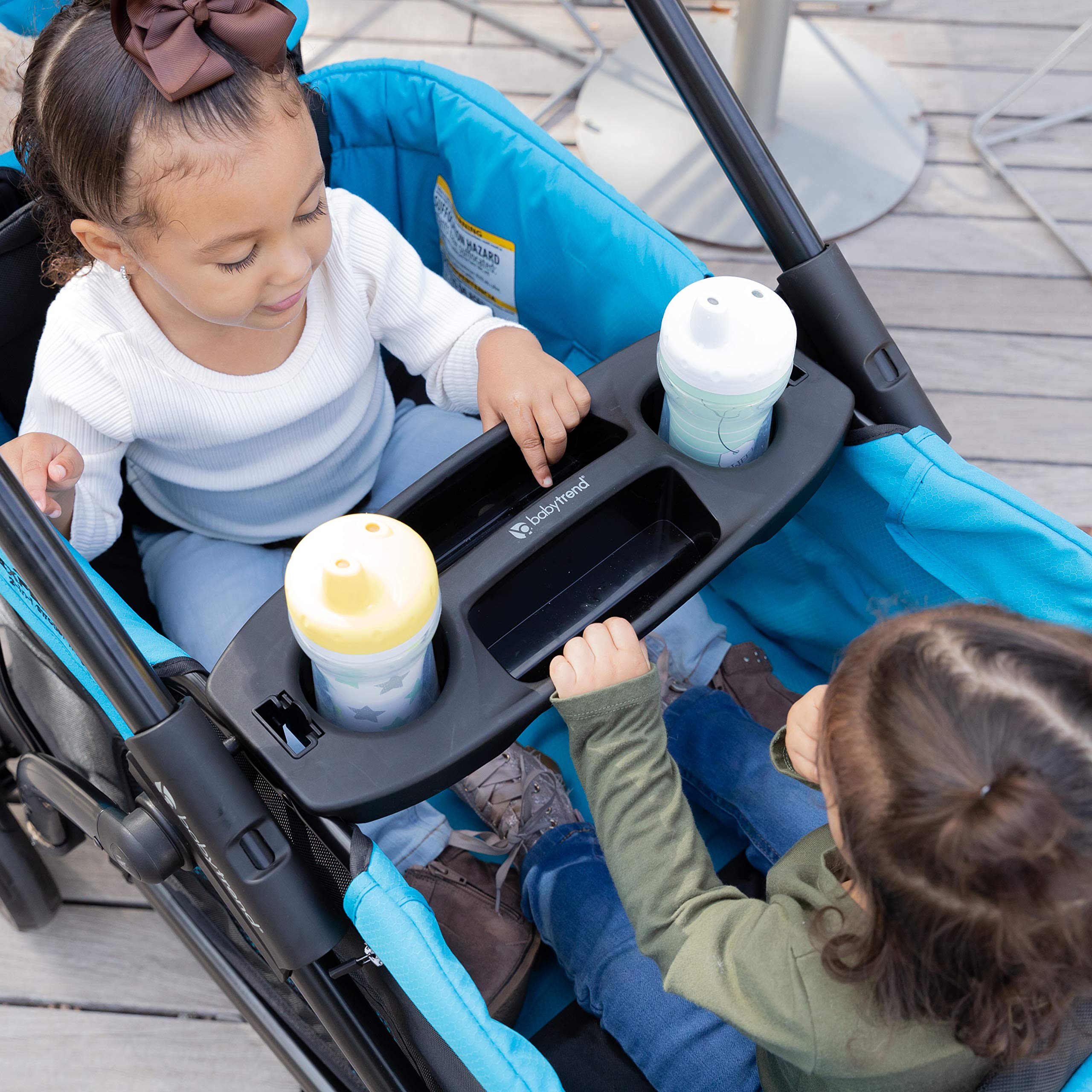 Baby Trend Expedition 2-in-1 Stroller Wagon PLUS - Ultra Grey | Convertible Stroller & Wagon for Kids | Perfect for Park Outings, Beach Trips & Family Adventures