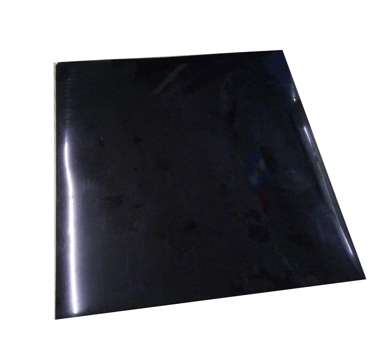 Heat Resistant Black Silicone Rubber Gasket Sheet with Adhesive Back - 1/25