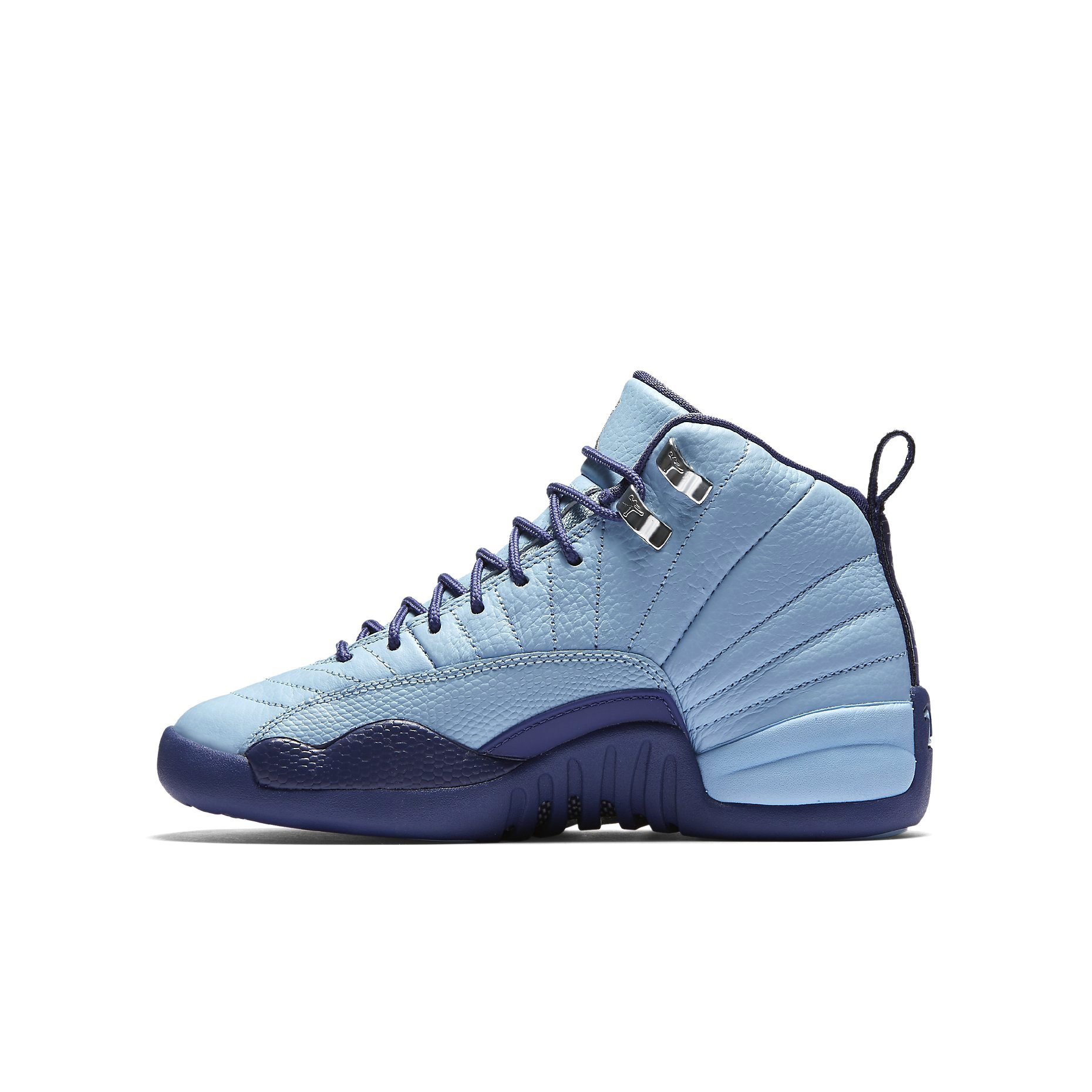 Nike Air Jordan 12 Retro GS Kids Basketball Shoes - Light Aqua/White (510815-100) | Comfortable Sneakers for Boys & Girls | Perfect for School, Sports & Casual Wear