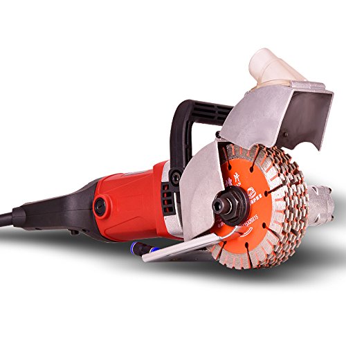 ELEOPTION 4KW 220V Electric Wall Chaser Machine - 40mm Wall Groove Cutting & Slotting Tool for Concrete, Brick & Stone - Perfect for Electrical Wiring, Plumbing & HVAC Installation