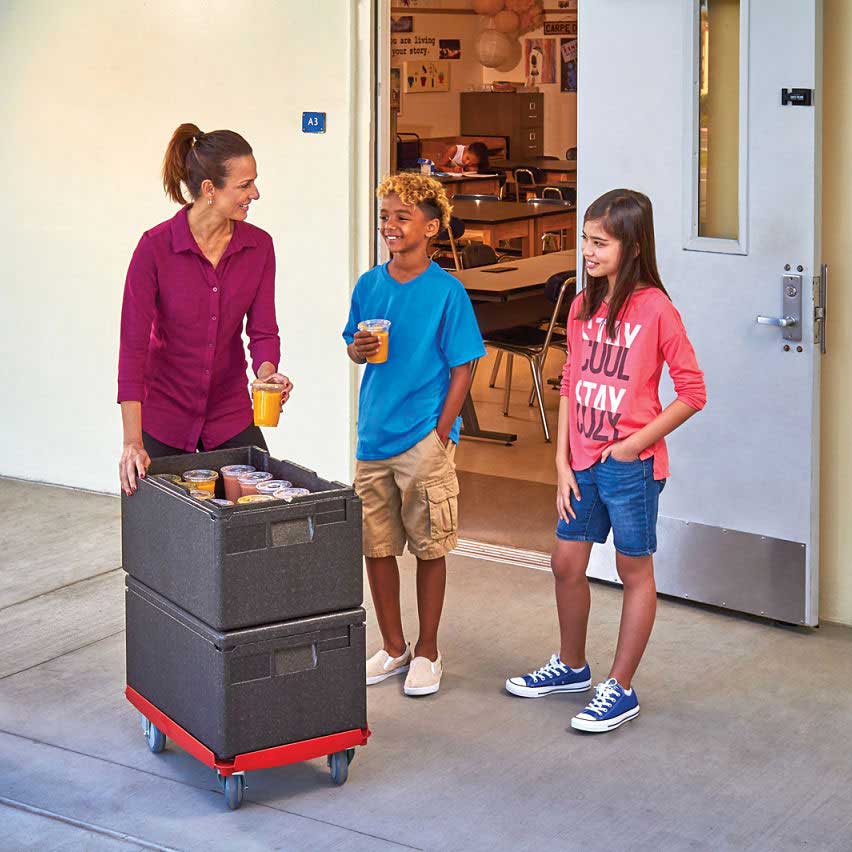 Cambro EPP180110 Cam GoBox Top Loader Food Carrier - Insulated Black Container for Catering, Meal Prep & Delivery | Commercial Kitchen & Outdoor Use