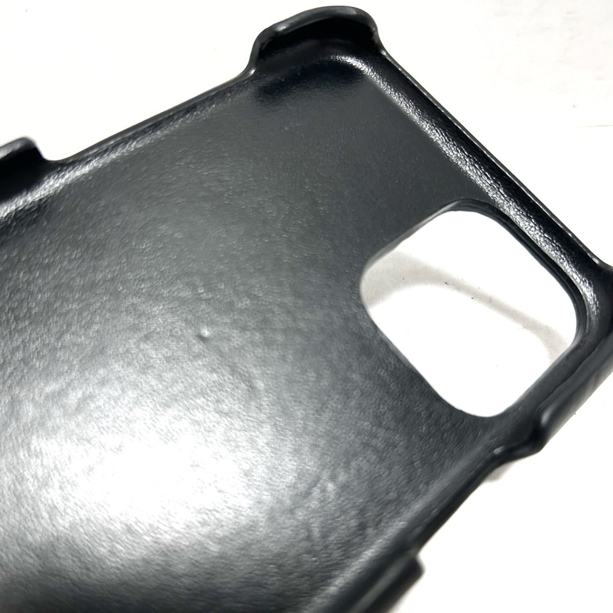 Premium Black Leather Accessory Organizer with iPhone Holder - Perfect for Travel, Office & Daily Essentials Storage