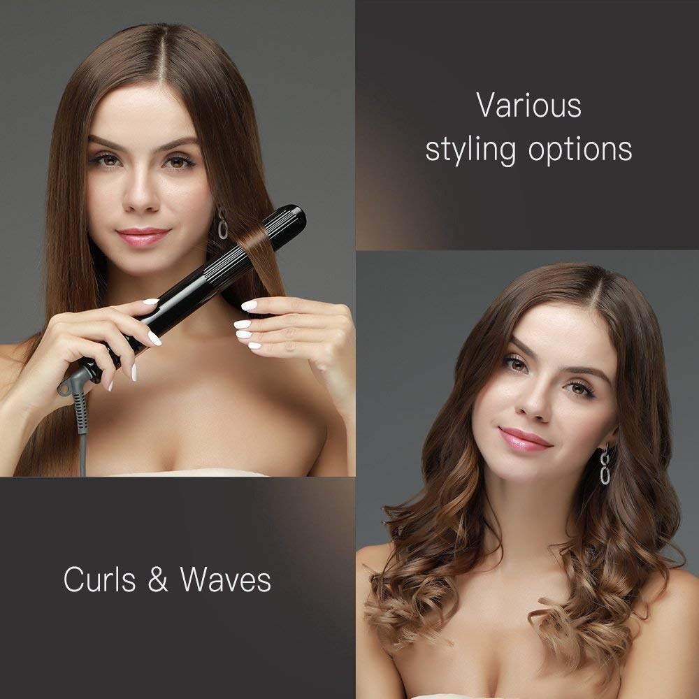 K Skin Ceramic Flat Iron - Professional Hair Straightener for Smooth & Shiny Hair - Perfect for Home & Salon Use