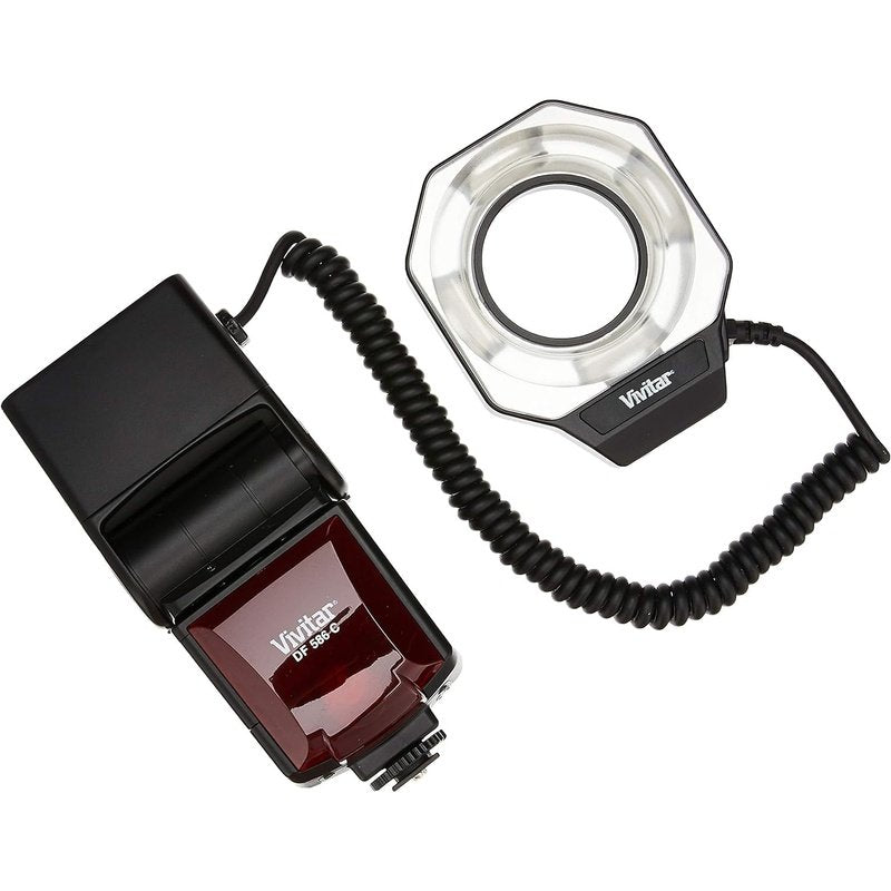 Vivitar DF 586 Digital Macro Ring Flash for Canon DSLR Cameras - Perfect for Close-Up Photography, Jewelry, and Product Shots