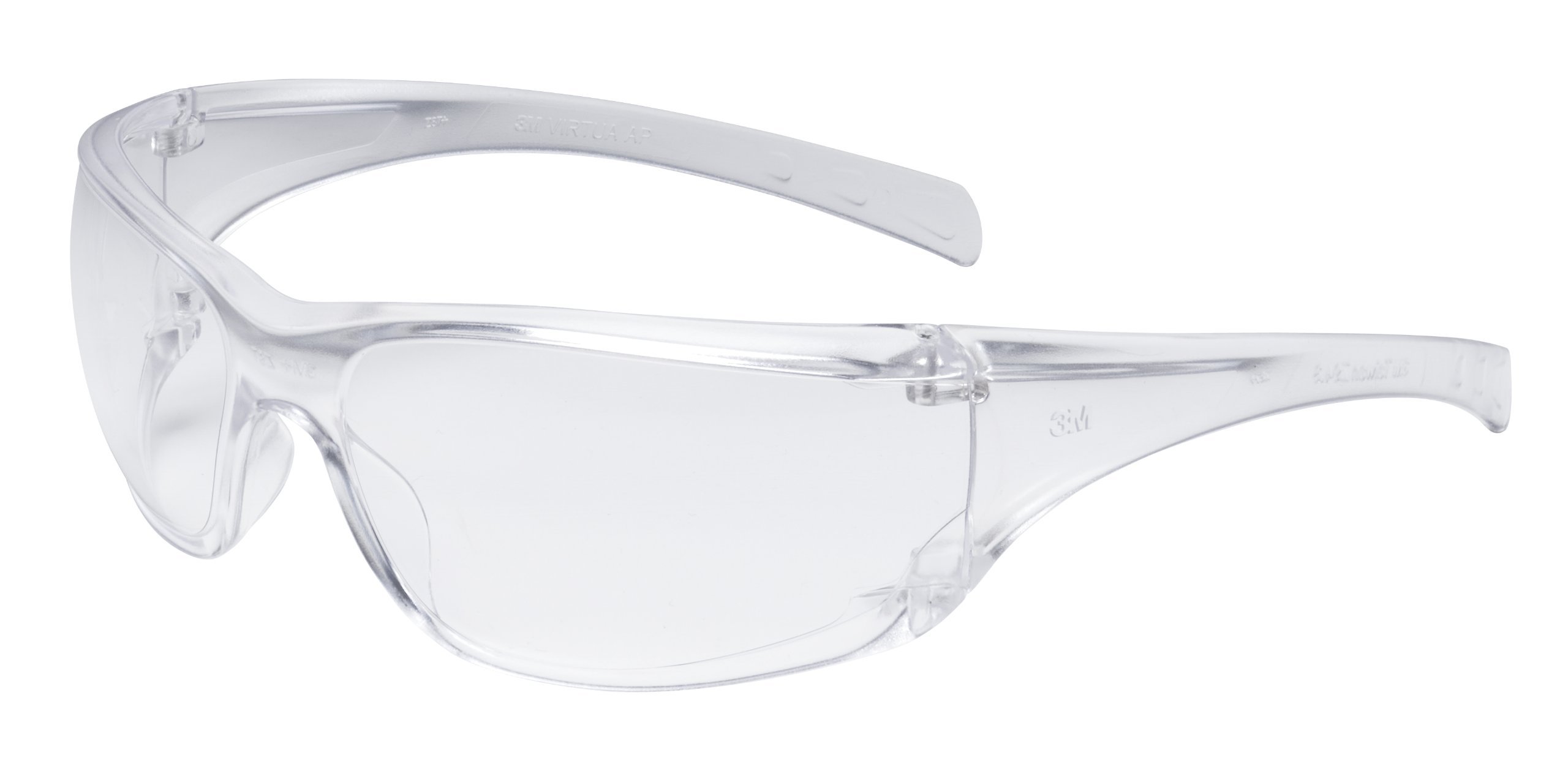 3M Virtua AP Safety Glasses - 20 Pairs, ANSI Z87.1 Certified, Anti-Fog Clear Polycarbonate Lenses with 99.9% UV Protection, Clear Frame with Side Shields - Economical Eye Protection for Construction, Woodworking, Lab Work & Industrial Safety