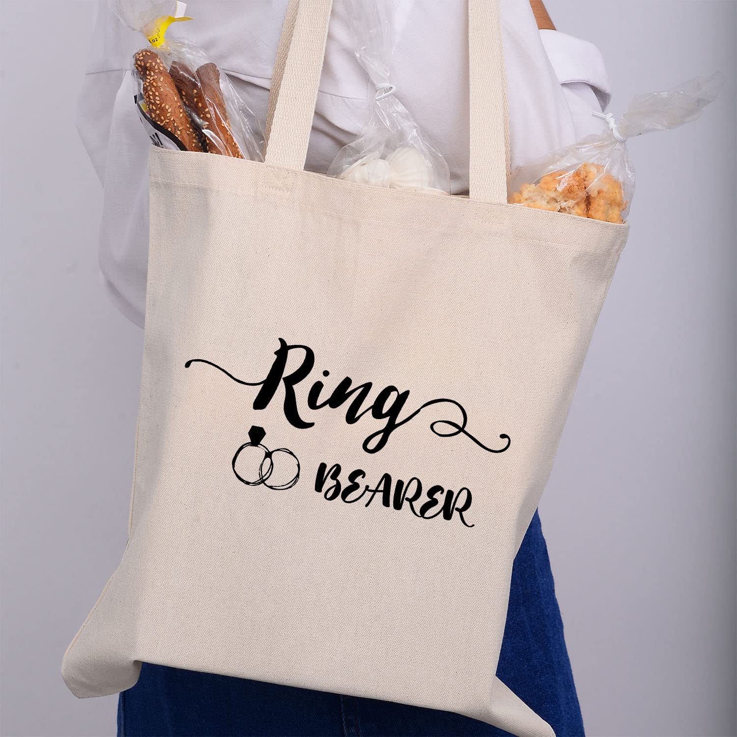 Personalized Bride Tote Bag - Custom Wedding Bachelorette Party Gift for Bridesmaids, Cute Canvas Bridal Shower Bag - Perfect for Bachelorette Parties, Wedding Prep & Bridesmaid Gifts