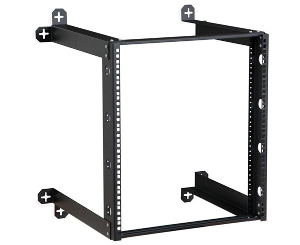 18U Deep V Line Open Frame Wall Mount Network Rack - Heavy Duty Server Rack for Data Center, Office & Home Network Setup (Supports 19