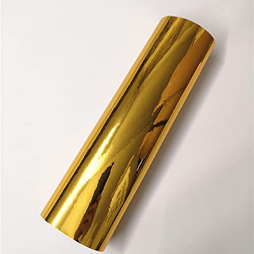 Chrome Mirror Vinyl Car Sticker - 30x152cm DIY Auto Wrap for Cars & Motorcycles - Gold