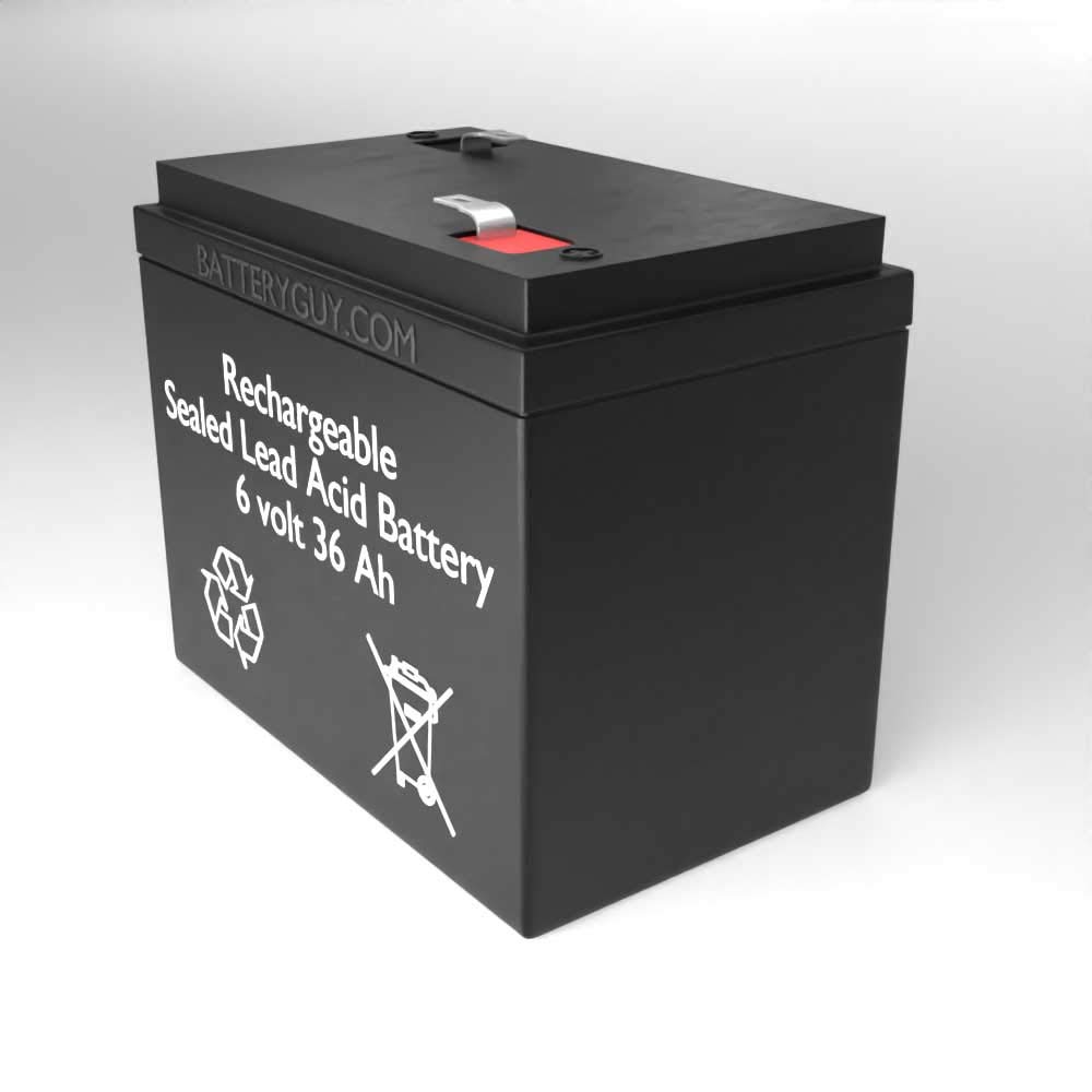 ES42-6 Replacement 6V 36AH Sealed Lead Acid (SLA) Battery - 2 Pack for Power Wheels, Golf Carts, Emergency Lights & UPS Backup Systems