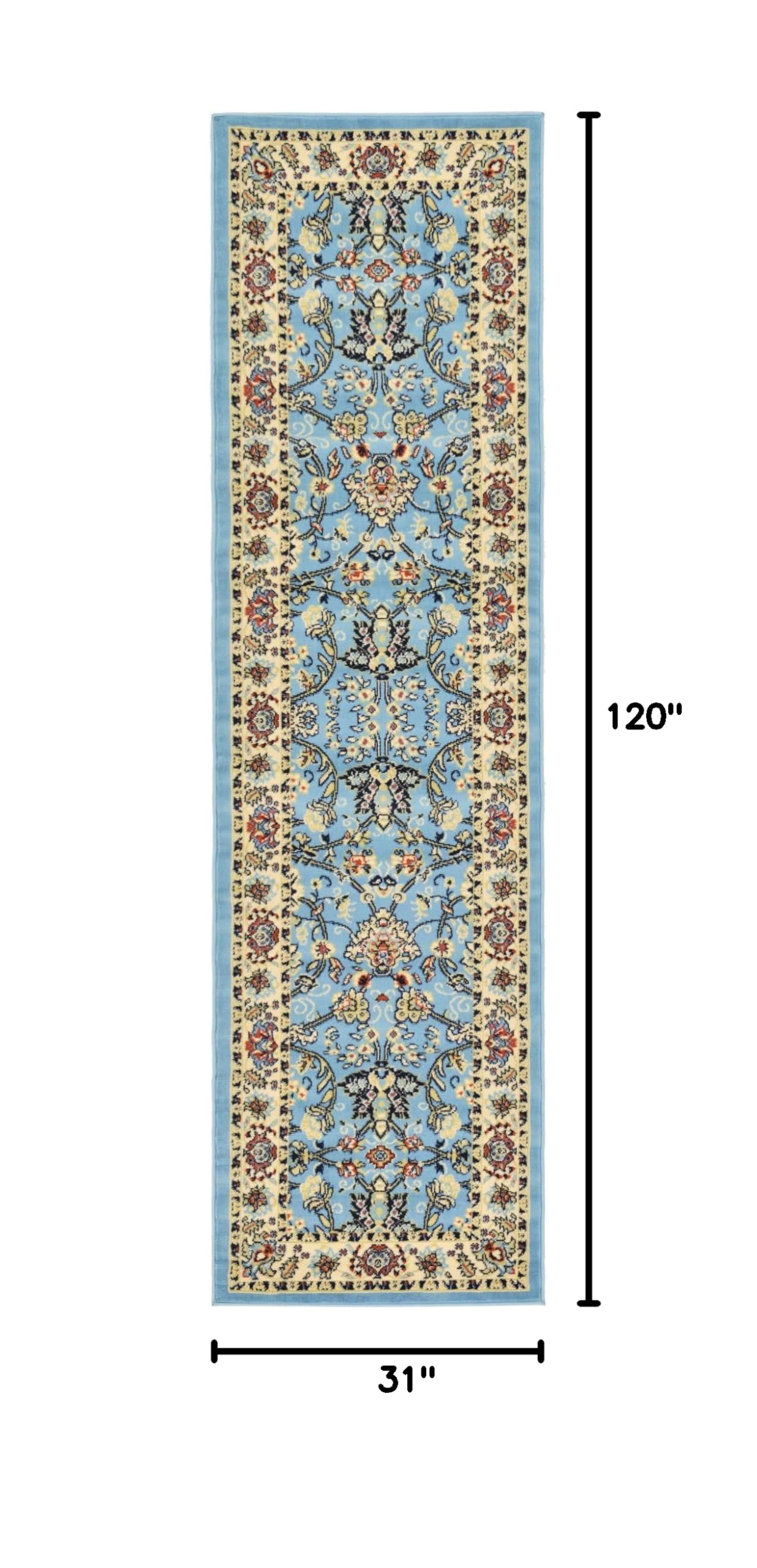 Unique Loom Sialk Hill Collection Washable Area Rug - 2'7