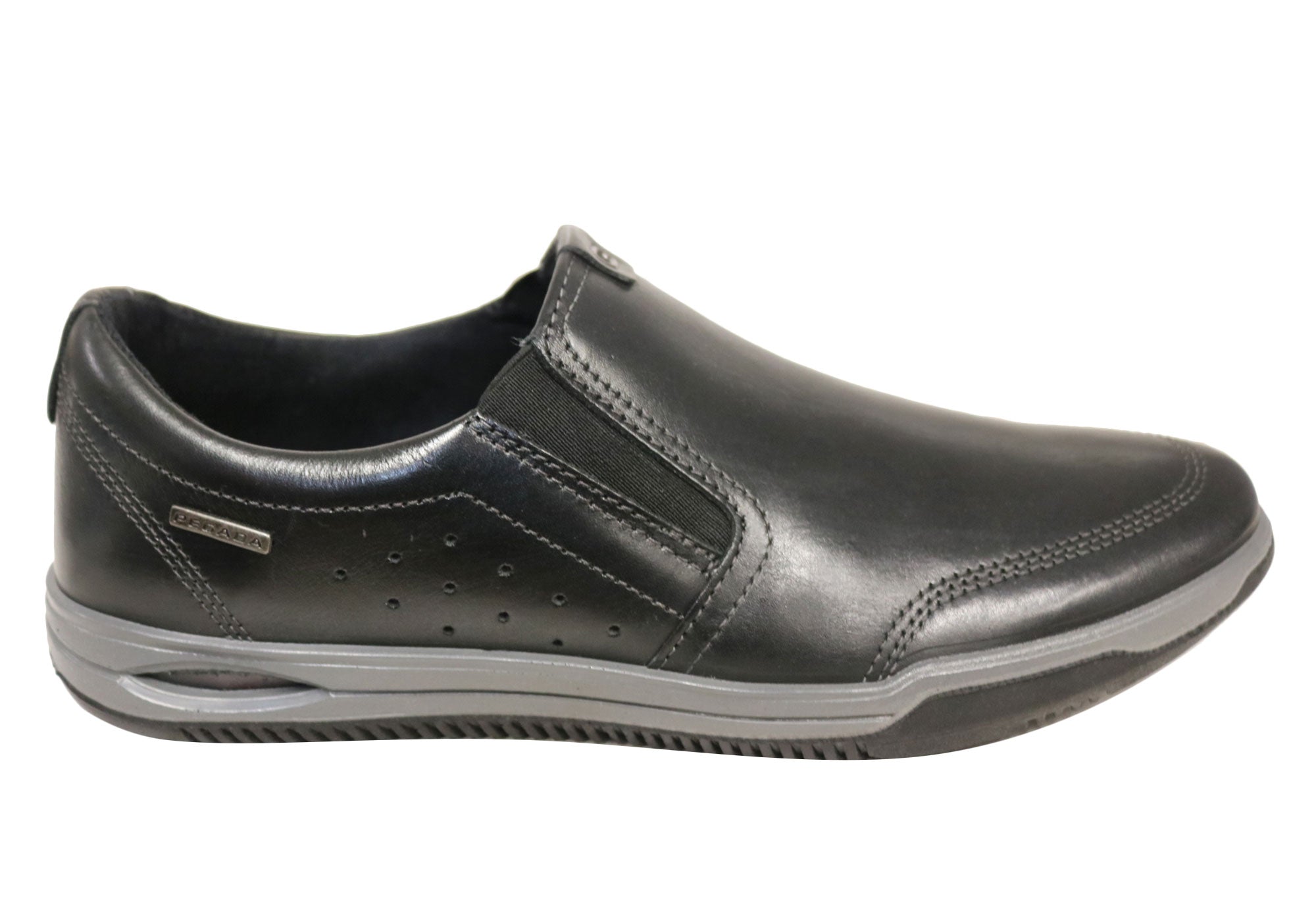 Lincoln Men's Leather Slip-On Comfort Casual Shoes - Handmade in Brazil - Perfect for Work, Travel & Everyday Wear