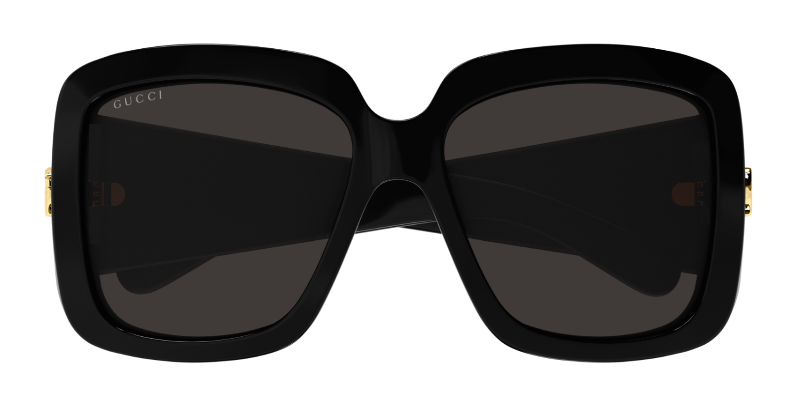 Gucci GG1402SA 001 Black/Grey Oversized Square Women's Sunglasses - Luxury Fashion Sunglasses for Women, UV Protection, Trendy Square Frame - Perfect for Beach, Driving & Outdoor Activities