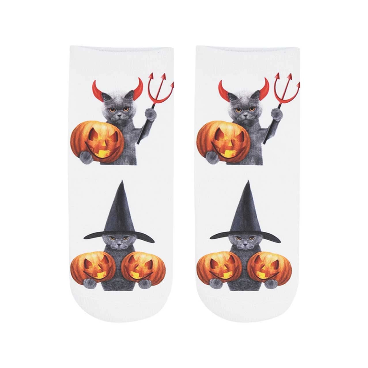 Halloween Socks for Women & Men - Fun Printed Casual Socks for Teens & Adults | Perfect for Costume Parties, Trick or Treating & Spooky Season Outfits
