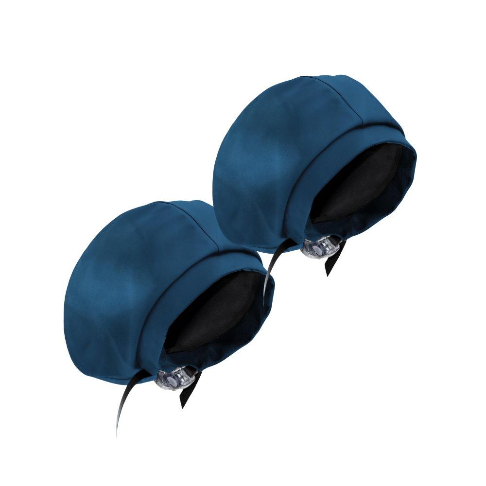 Classic Ocean Swim Cap Bundle of 2 - Waterproof Silicone Swimming Caps for Men & Women - Perfect for Lap Swimming, Triathlon, and Water Aerobics