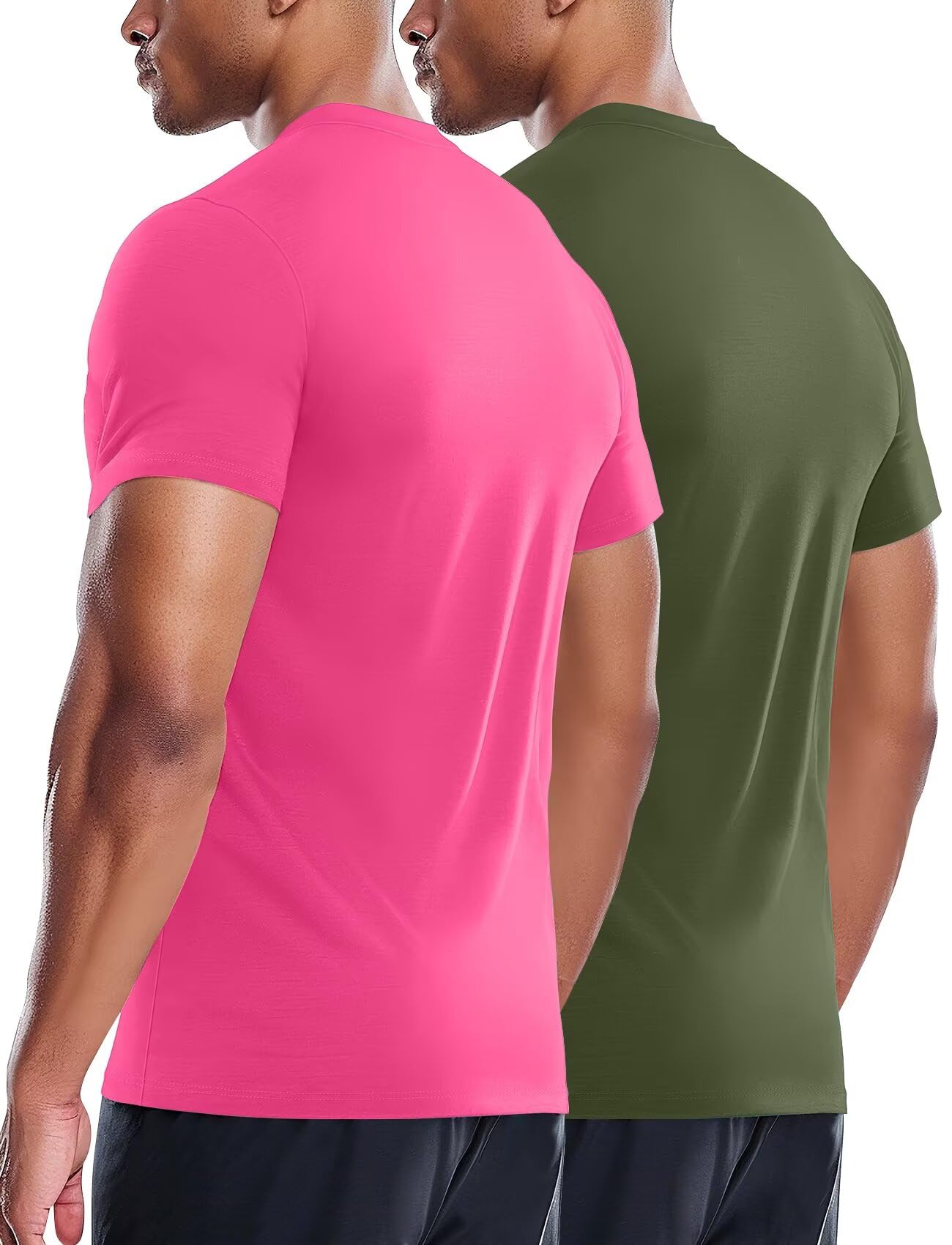 Best Moisture Wicking Quick Dry Workout Shirts for Men - Breathable Athletic Gym Performance T-Shirts for Running, Training & Fitness
