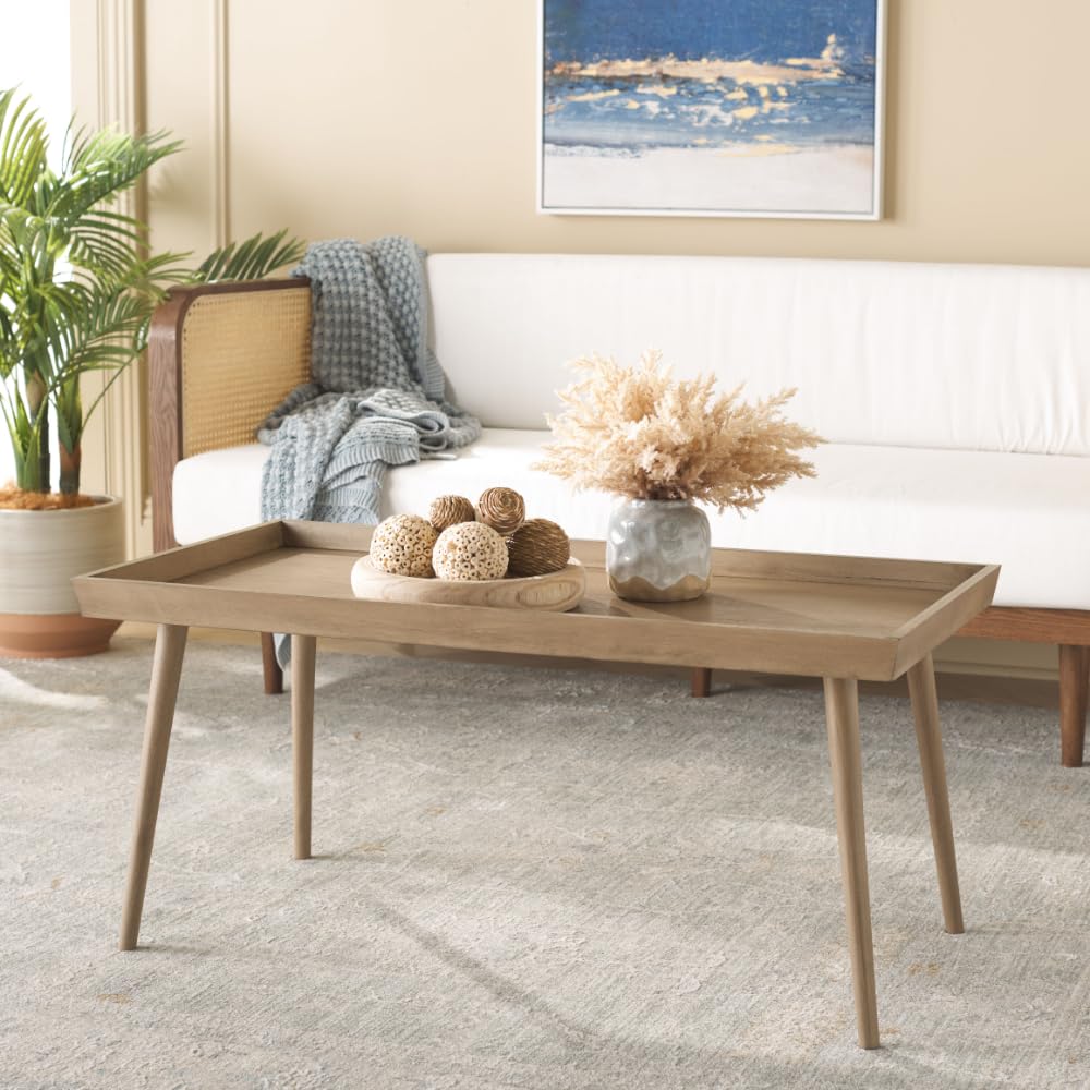 Safavieh Home Nonie Modern Chocolate Tray Top Coffee Table - Stylish Living Room Furniture for Small Spaces, Perfect for Apartments & Condos