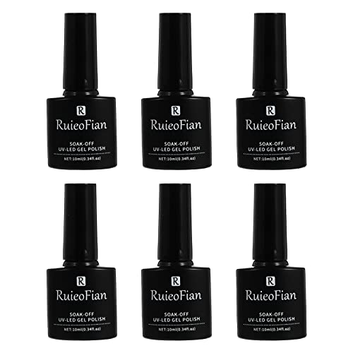 HEALLILY Flex Glue Clear Nail Adhesive for Acrylic & Press On Nails - Professional Strength Fake Nails Glue (6 Bottles) - Perfect for Nail Salon & Home Use - Long Lasting Bond for Manicures & Nail Extensions