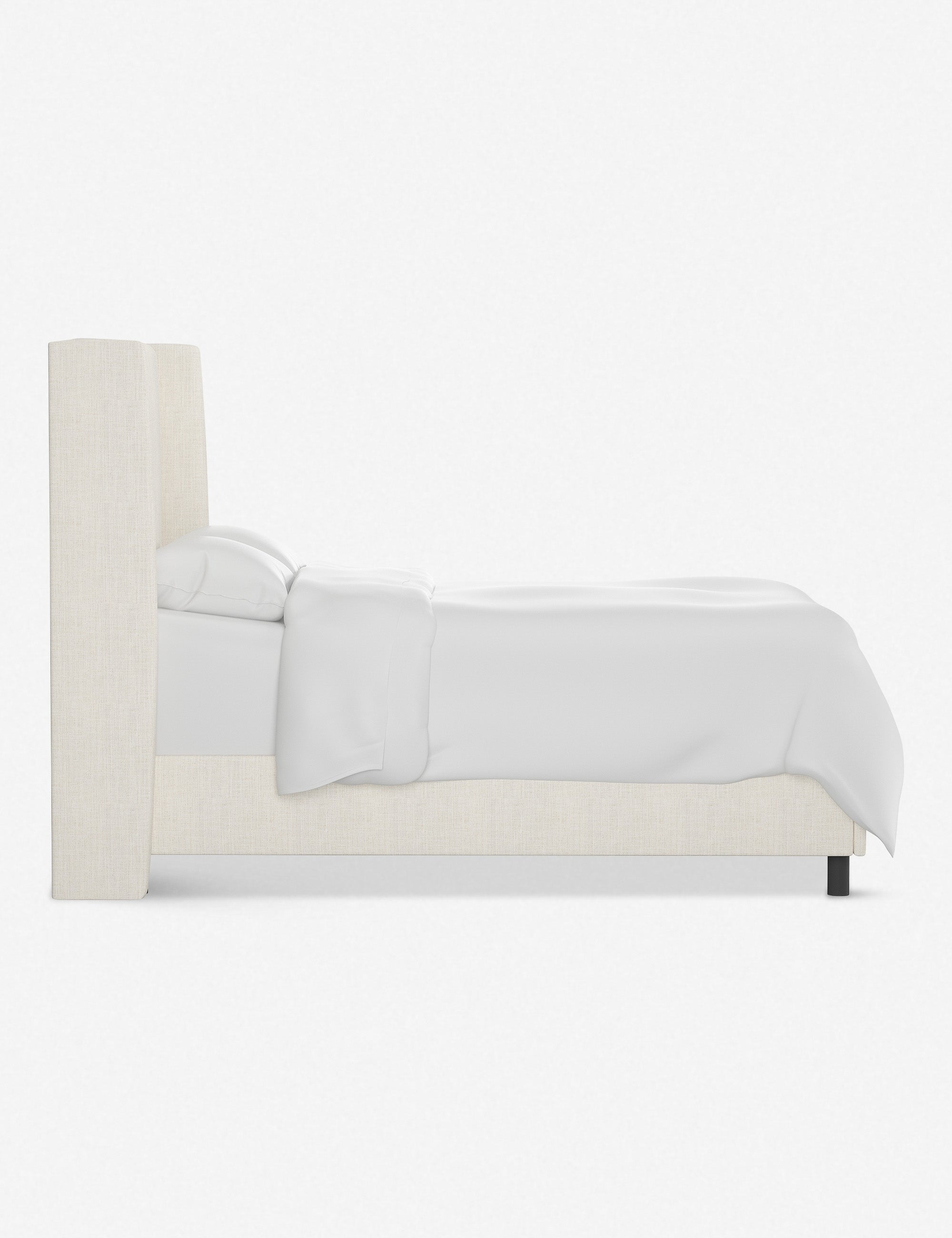 Adara Queen Size Bed Frame with Upholstered Headboard - Modern Platform Bed for Bedroom, Living Room & Guest Room