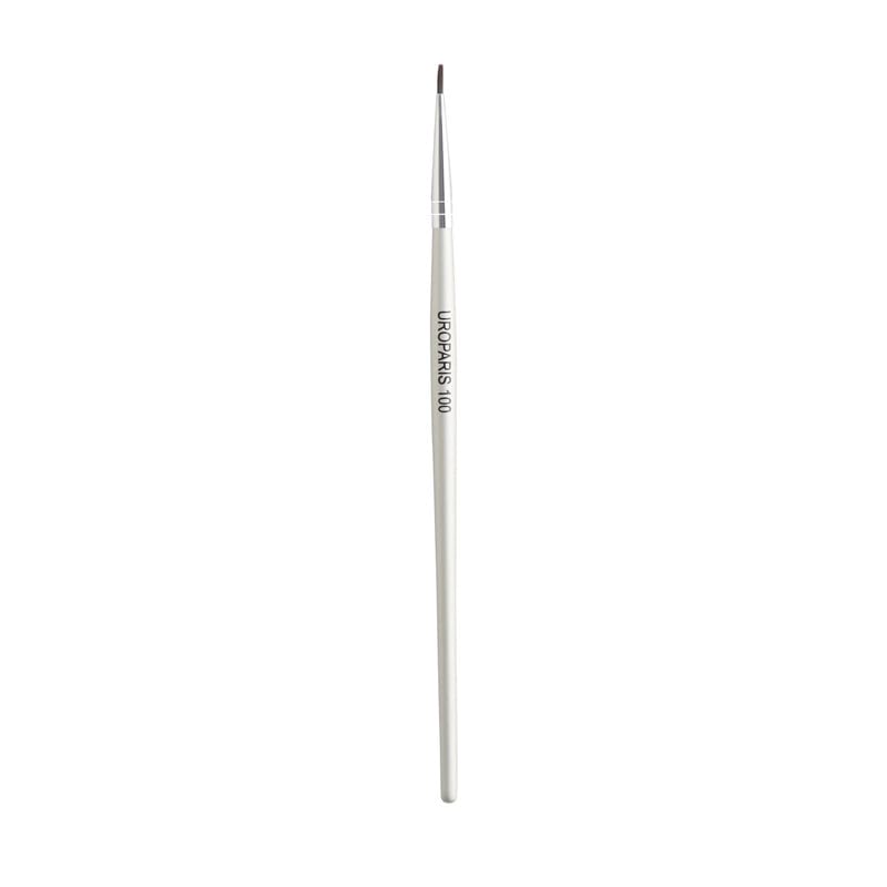 UROPARIS 100 Eyeliner Brush for Makeup - Ultra Slim Precision Brush with Sparse Synthetic Bristles & Wooden Handle - Professional Makeup Brush for Winged Eyeliner & Smokey Eyes - Perfect for Liquid, Gel & Powder Eyeliners